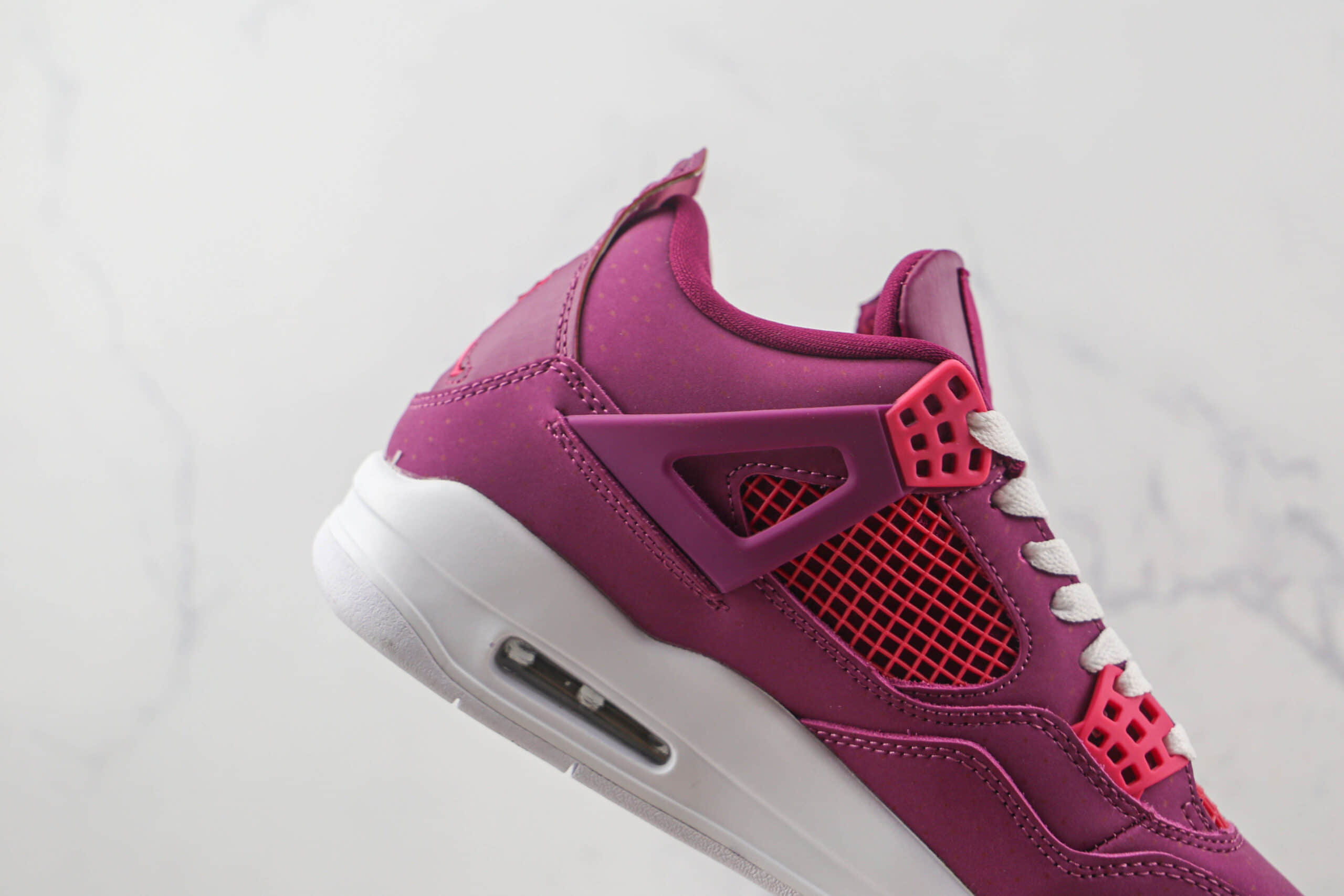 乔丹Air Jordan 4 Retro Taupe Haze天花板纯原复刻AJ4玫红色篮球鞋原楦头纸板打造 货号:487724-561