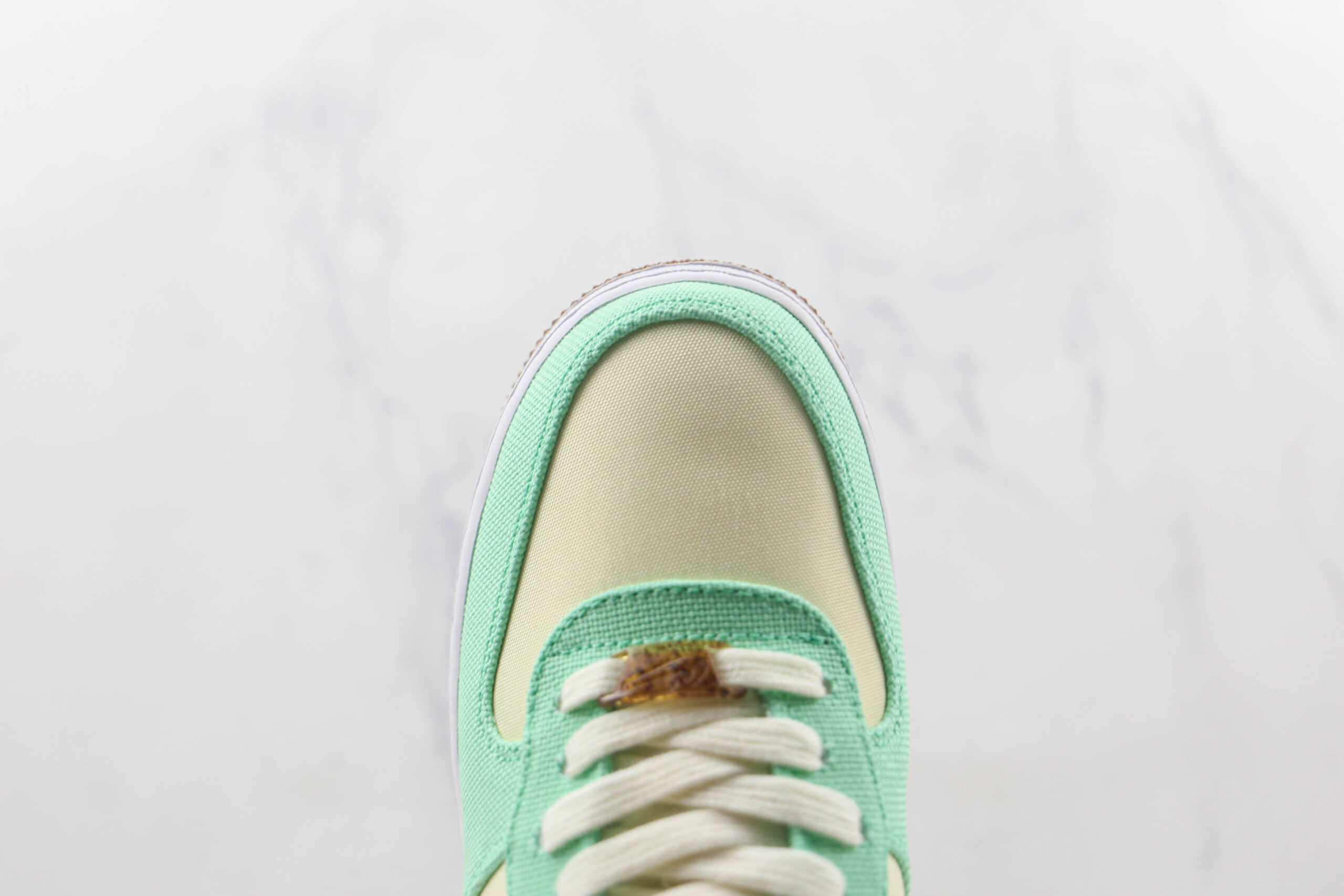 耐克Nike Air Force 1 Low Happy Pineapple莆田纯原复刻低帮空军一号帆布菠萝白绿色板鞋内置气垫 货号：CZ0268-300