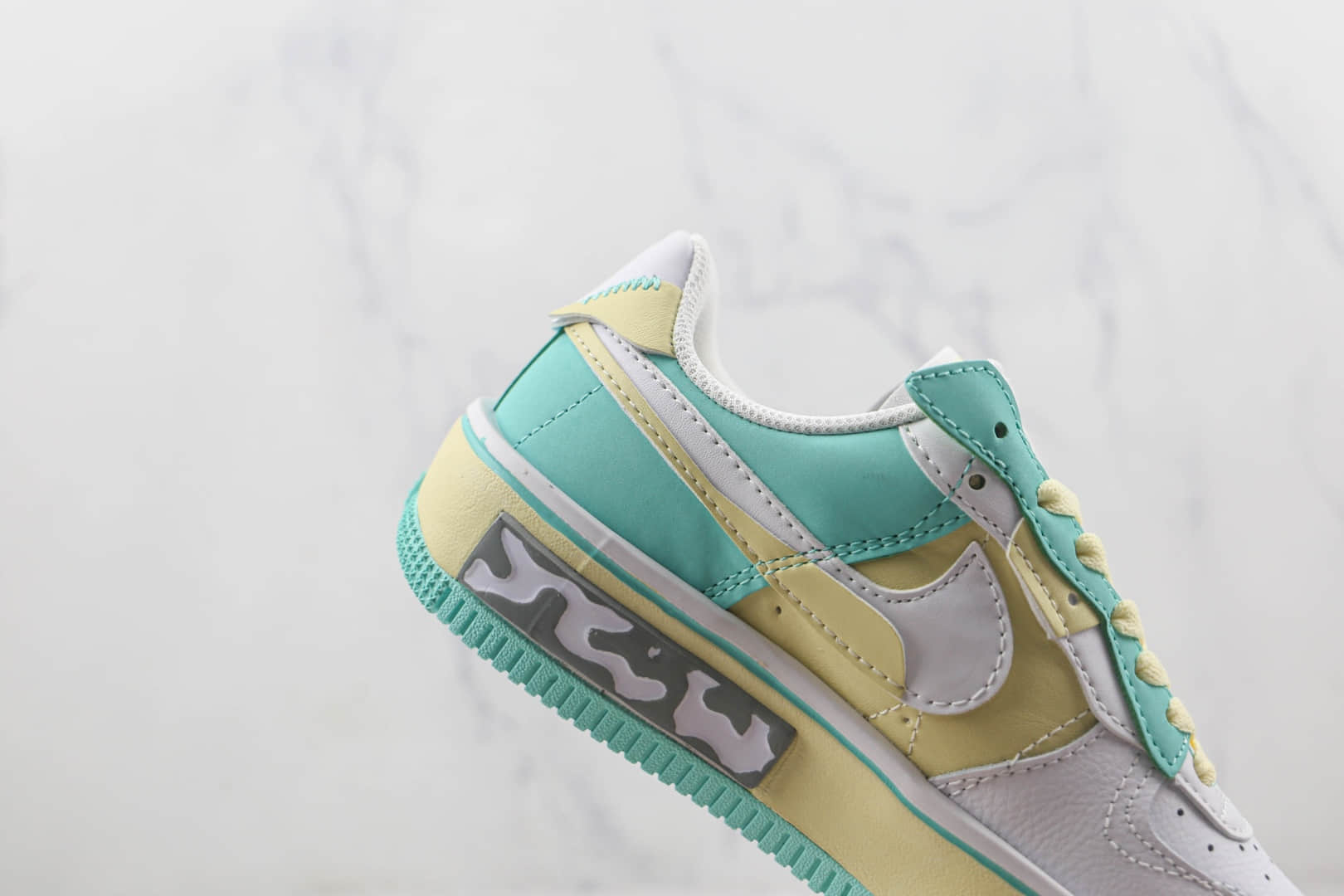 耐克Nike Air Force 1 Fontanka莆田纯原复刻低帮空军一号爱琴海配色丰塔卡系列板鞋原楦头纸板打造 货号：CW6688-610