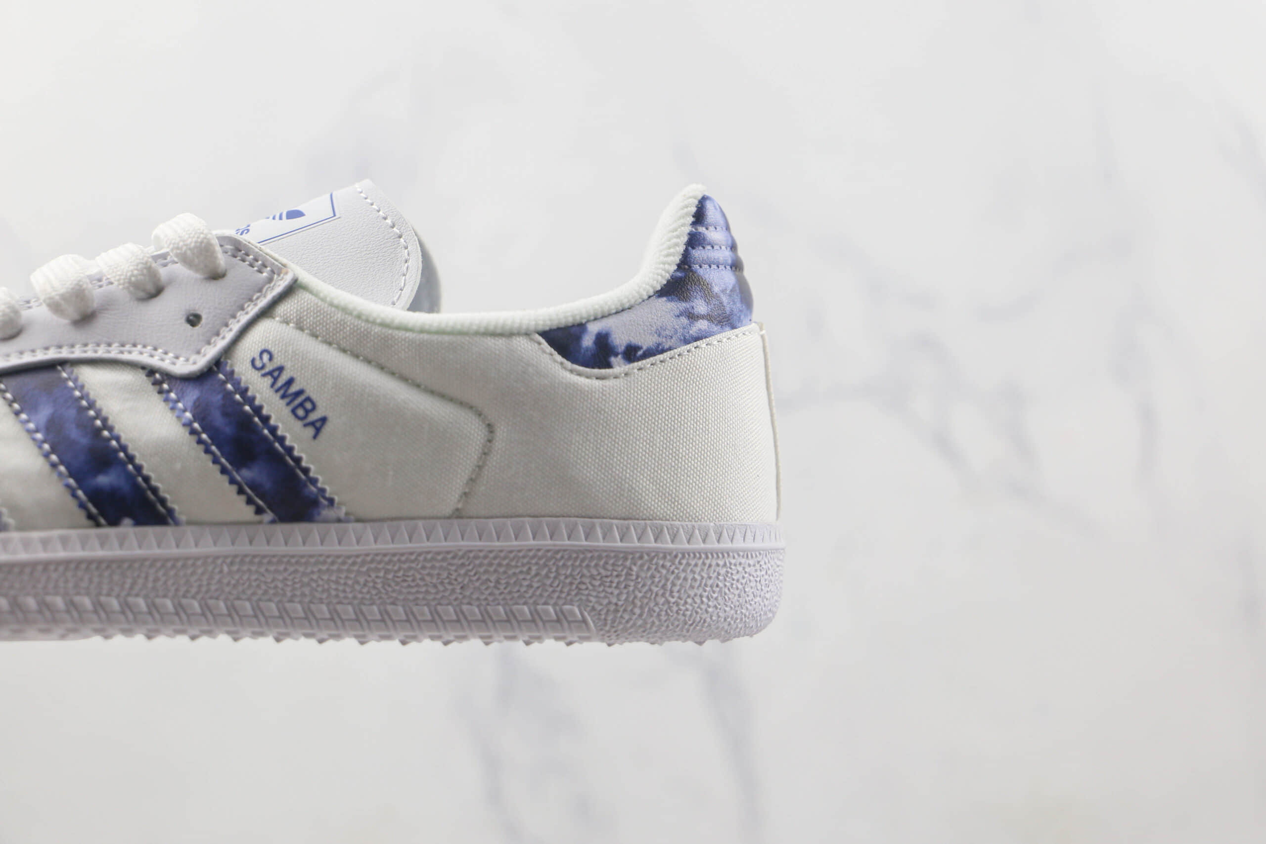 阿迪达斯Adidas Samba Vegan莆田纯原复刻版本桑巴系列麂皮帆布拼接白色板鞋原鞋开模 货号：GZ7039