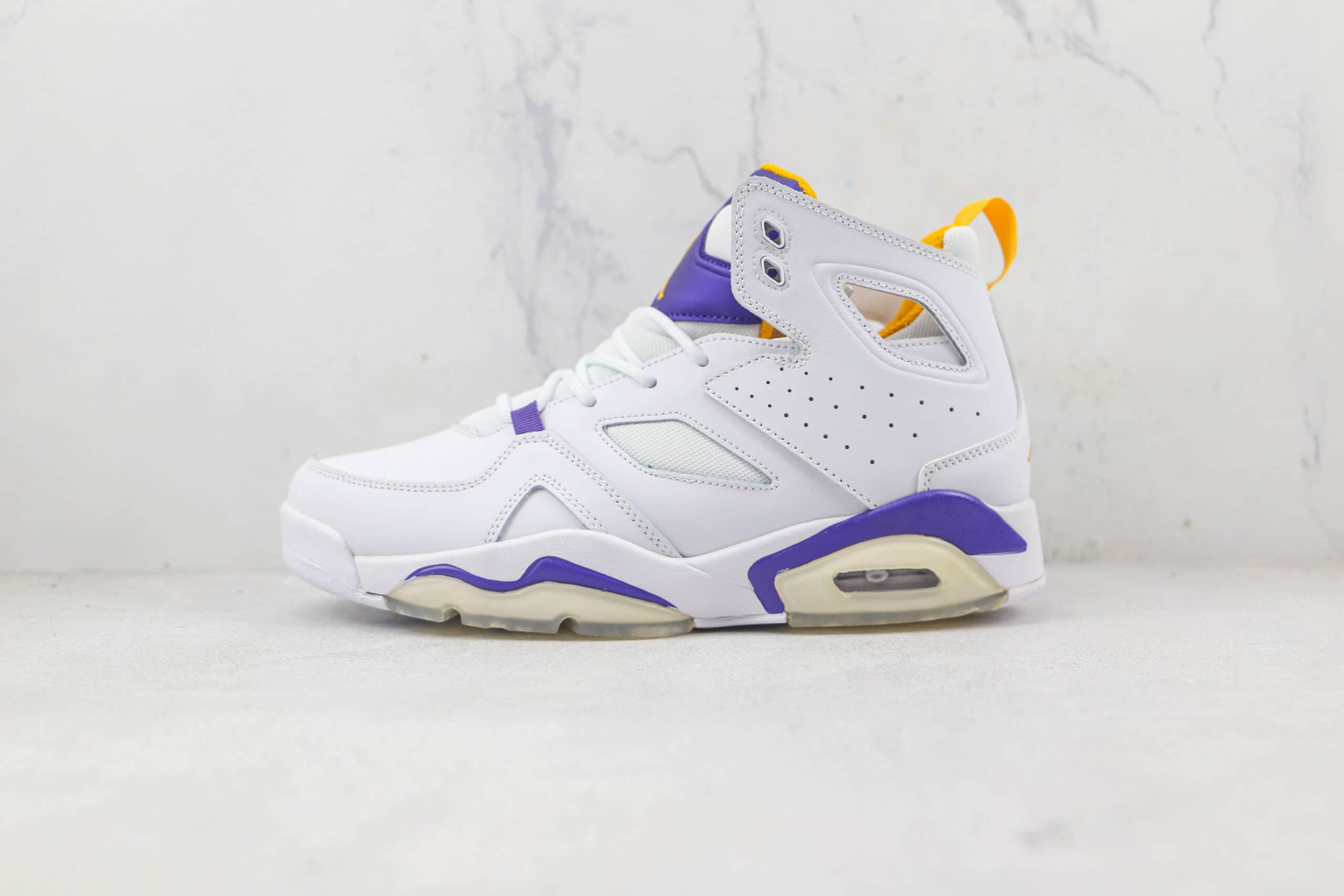 乔丹Air Jordan Fltclb'91莆田纯原复刻天花板AJ紫金湖人篮球鞋原楦头纸板打造 货号：DC7329-106