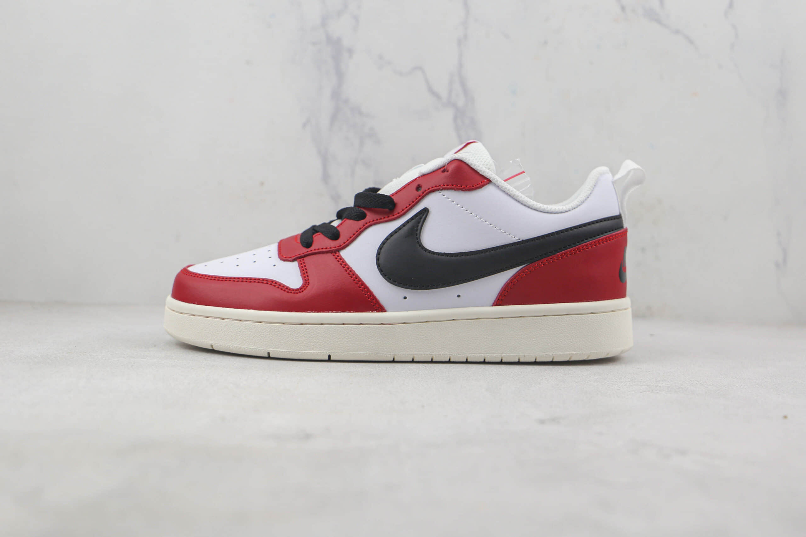 耐克Nike Court Borough 2莆田纯原复刻白红色小dior板鞋原楦头纸板打造 货号:DQ5448-600