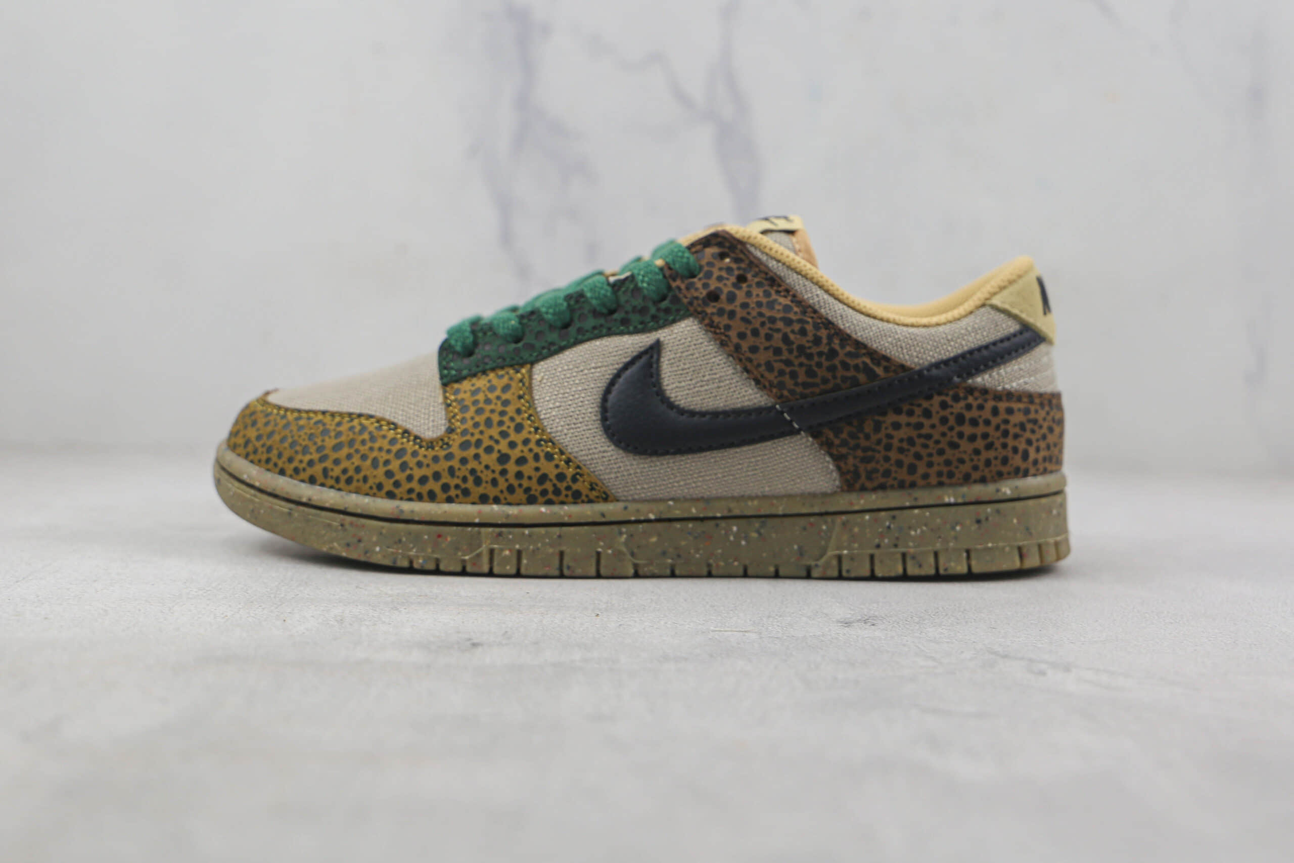 耐克Nike Dunk Low Safari莆田纯原复刻版本低帮DUNK豹纹板鞋原楦头纸板打造 货号：DX2654-200
