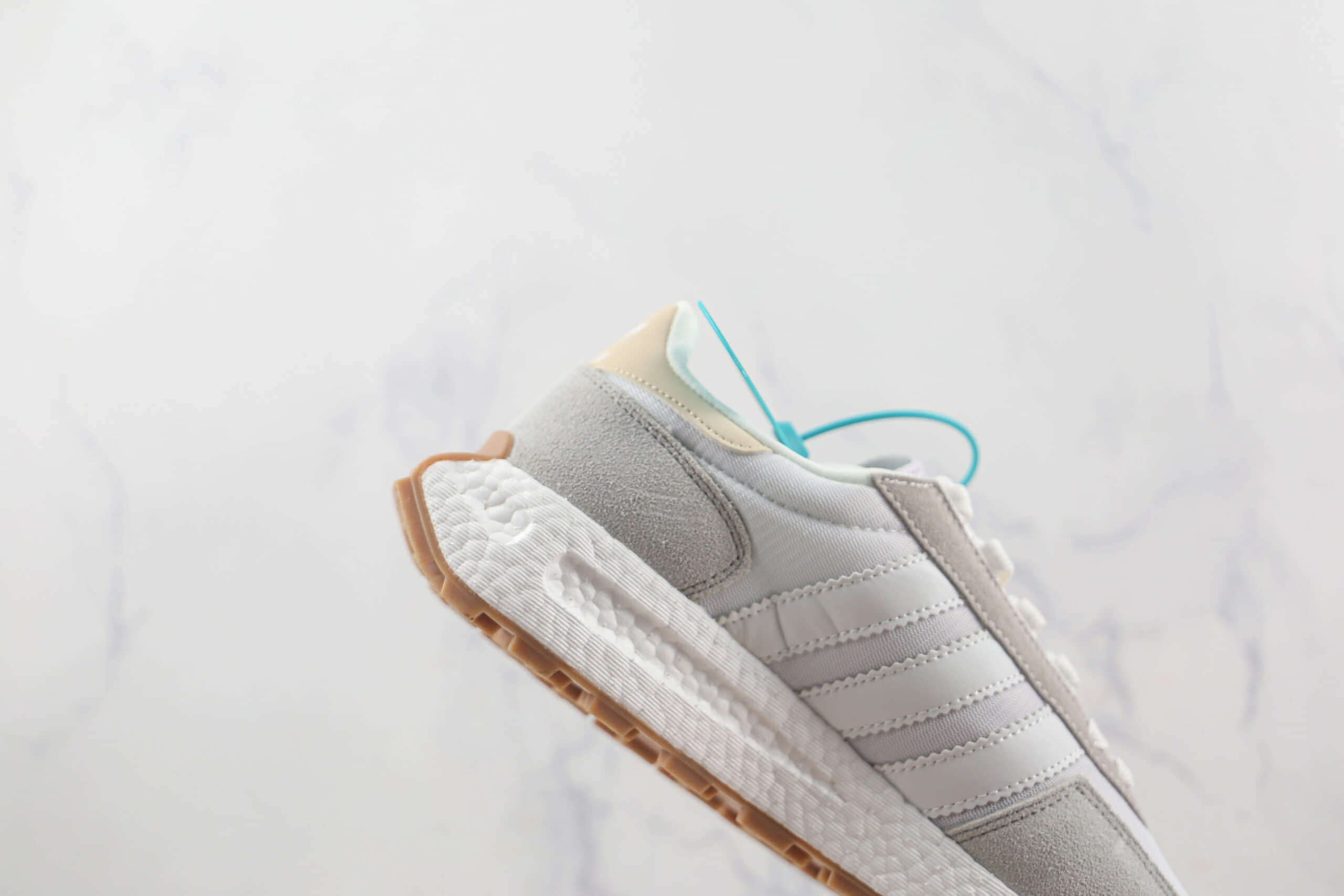 阿迪达斯Adidas RETROPY E5莆田纯原复刻版本三叶草E5厚底灰白色爆米花跑鞋原楦头纸板打造 货号：GW8259