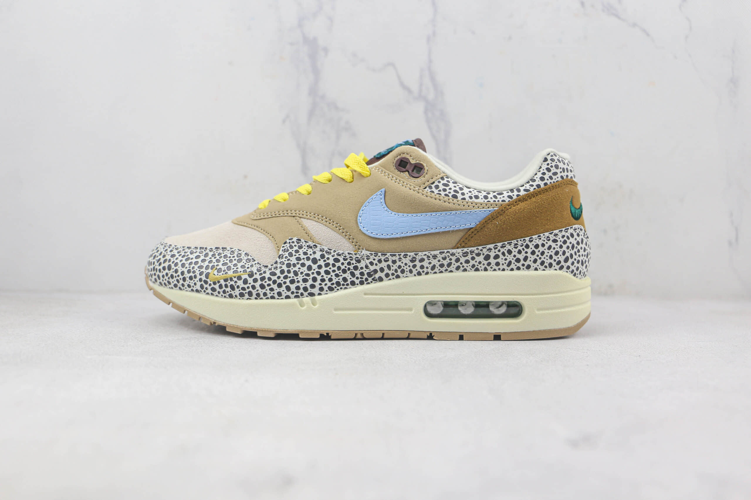 耐克Nike Air Max 1莆田纯原复刻版本Max1大象配色复古气垫鞋原鞋开模一比一打造 货号：DV3027-001