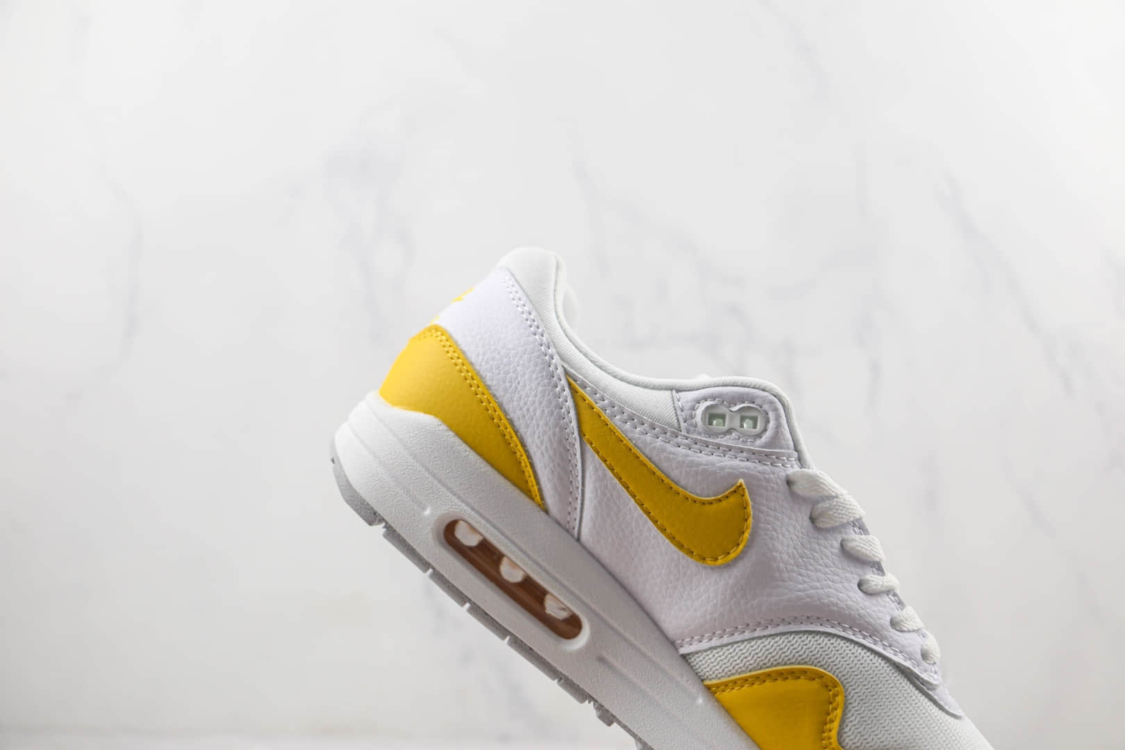 耐克Nike Air Max 1 S莆田纯原复刻版本Max1灰白黄色气垫鞋原档案数据开发 货号:DX2954-001