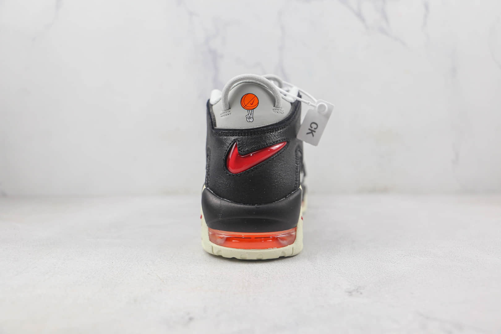 耐克Nike Air More Uptempo莆田纯原复刻版本皮蓬黑灰色篮球鞋原楦头纸板打造 货号：DX3360-001