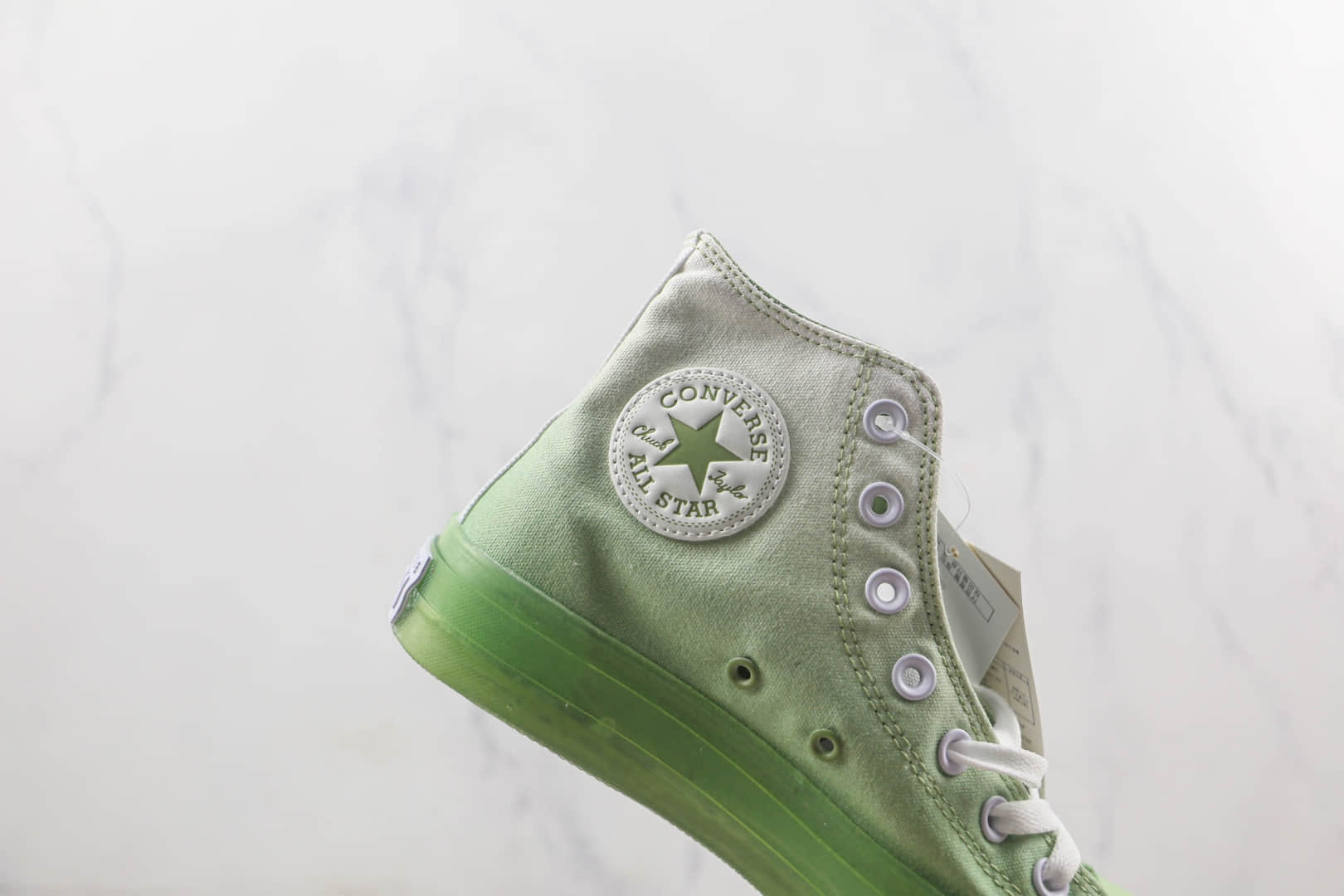 匡威Converse All Star莆田天花板纯原复刻版本CX系列渐变抹茶绿果冻帆布鞋原鞋开模一比一打造 货号：A03744C
