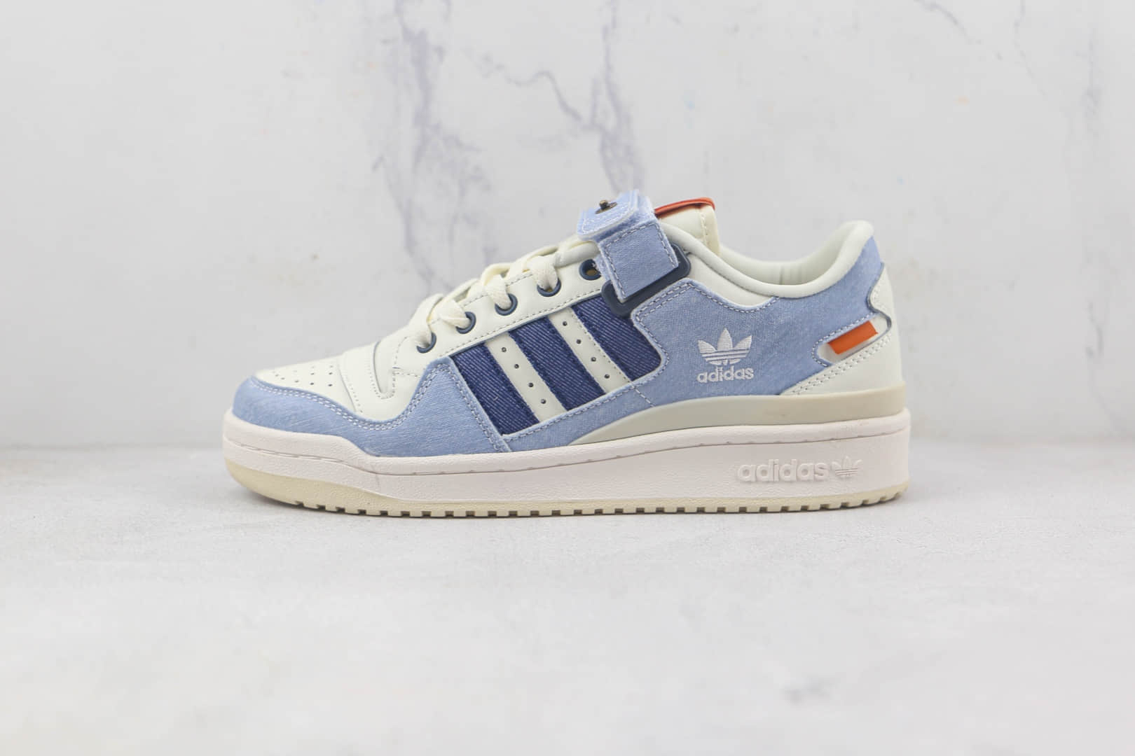 阿迪达斯adidas originals Forum 84 low莆田纯原复刻版本Forum84蓝白拼接复古板鞋原鞋开模一比一打造 货号：HQ6334