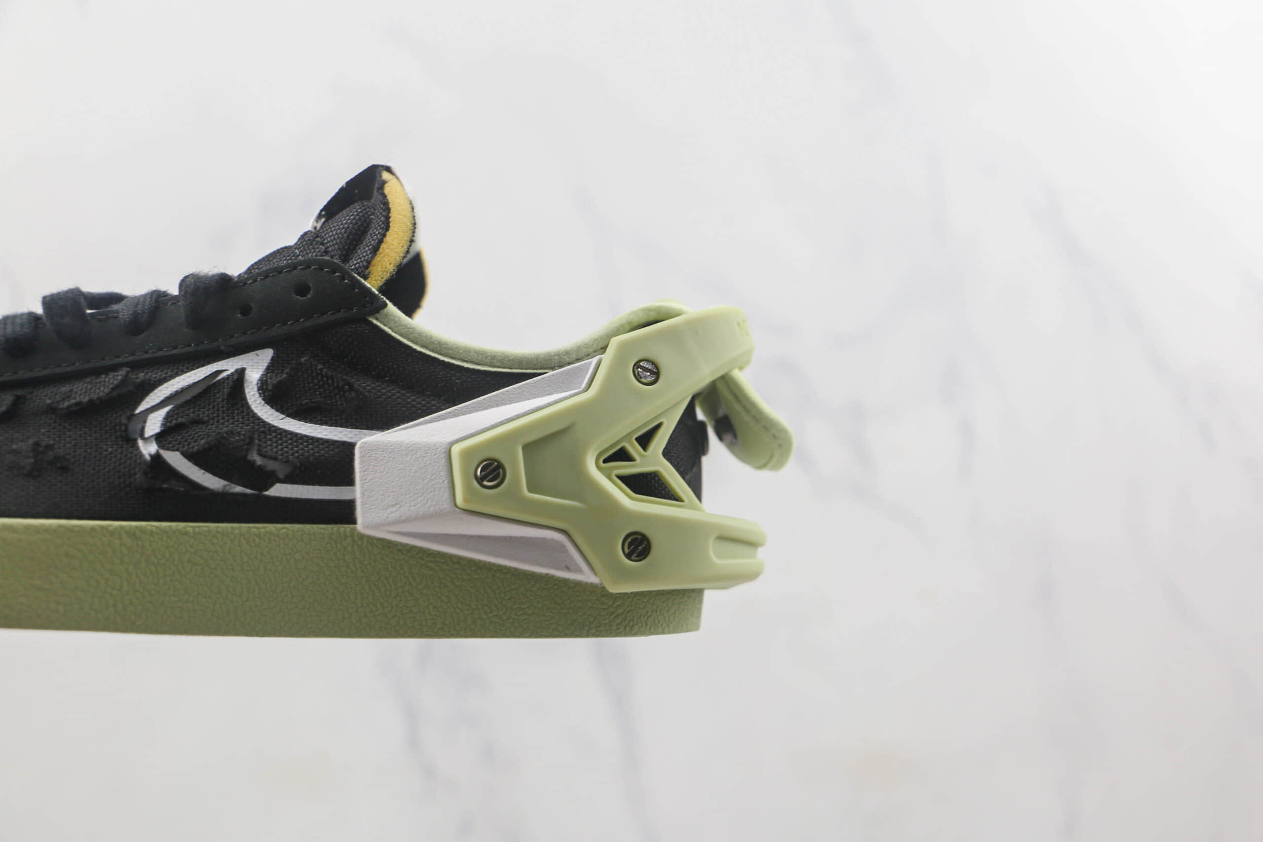 耐克Nike Blazer Low Black x Acronym联名款莆田纯原复刻版本低帮开拓者机能风黑绿色板鞋原盒原标 货号:DO9373-001