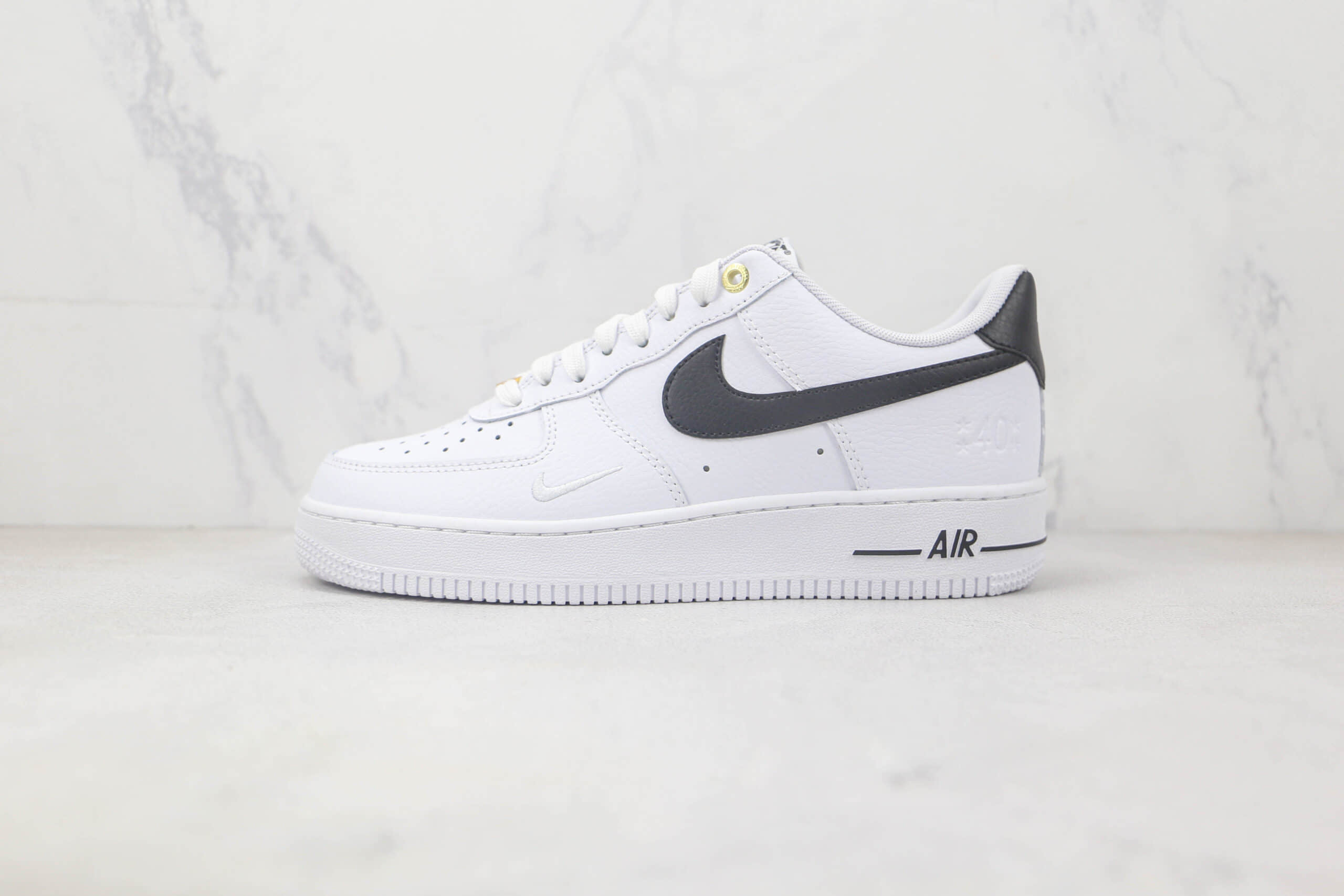 耐克Nike Air Force 1 Low 07莆田纯原复刻版本低帮空军一号黑银色板鞋内置气垫原盒原标 货号:DQ7658-100