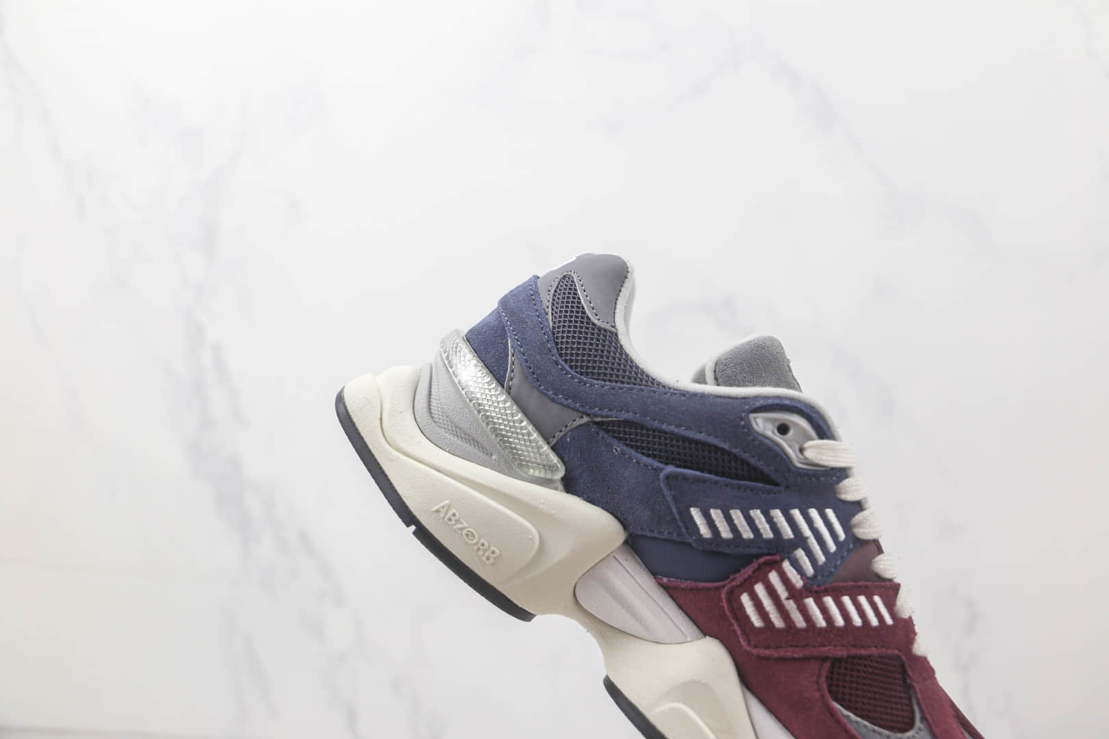 新百伦New Balance 9060 Wine Red Navy Grey纯原版本复古NB9060酒红海军蓝灰色老爹鞋 NB9060复古老爹鞋 货号：U9060GBN