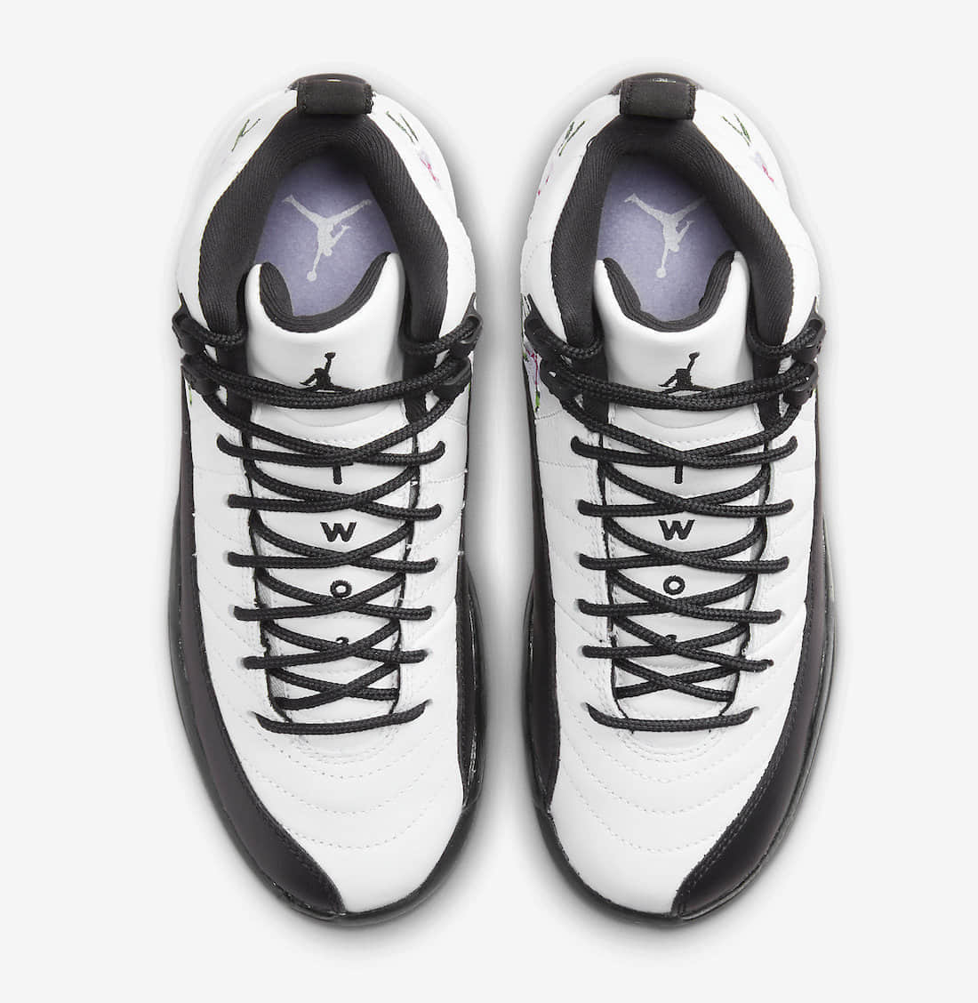 精致花卉刺绣!全新AJ12官图曝光! 货号:DR6959-100