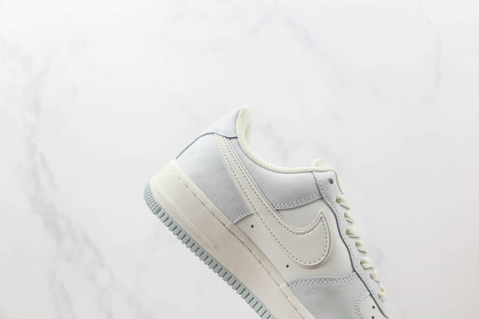耐克Nike Air Force 1 Low 07纯原版本低帮空军一号灰白拼接板鞋 耐克空军一号工厂 货号：KP6936-898