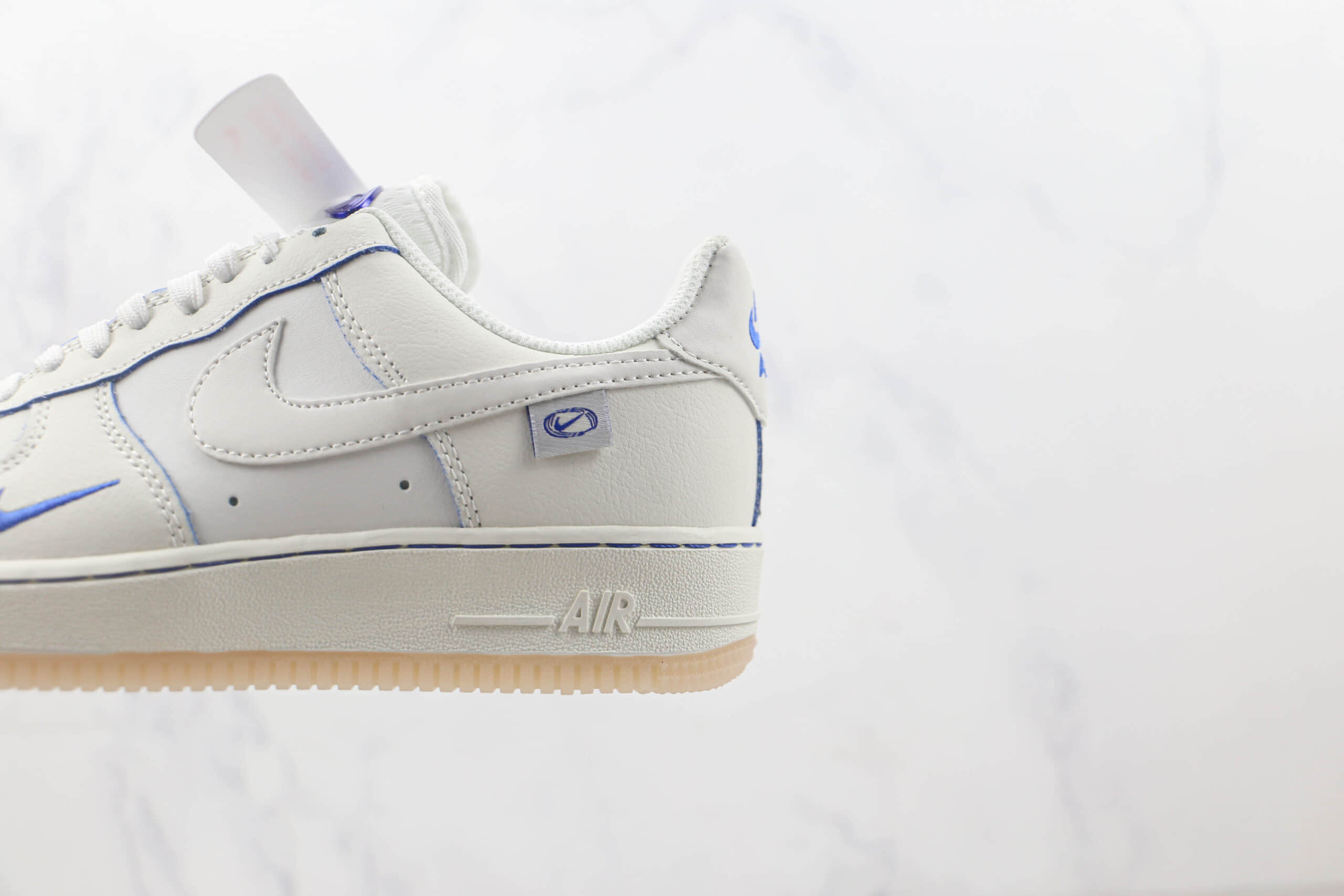 耐克Nike Air Force 1 Low 07纯原版本低帮空军一号白蓝双钩配色板鞋 耐克空军一号定制款 货号：DX1156-001