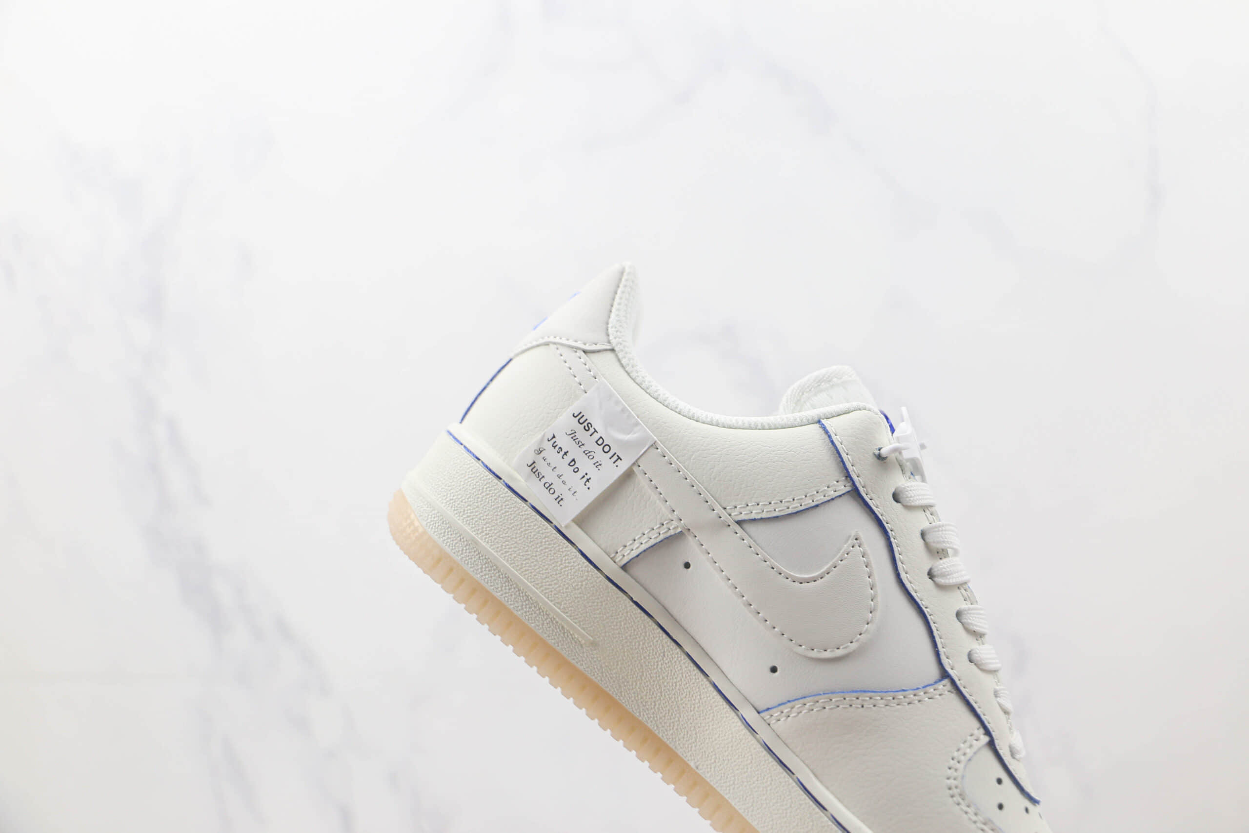 耐克Nike Air Force 1 Low 07纯原版本低帮空军一号白蓝双钩配色板鞋 耐克空军一号定制款 货号：DX1156-001
