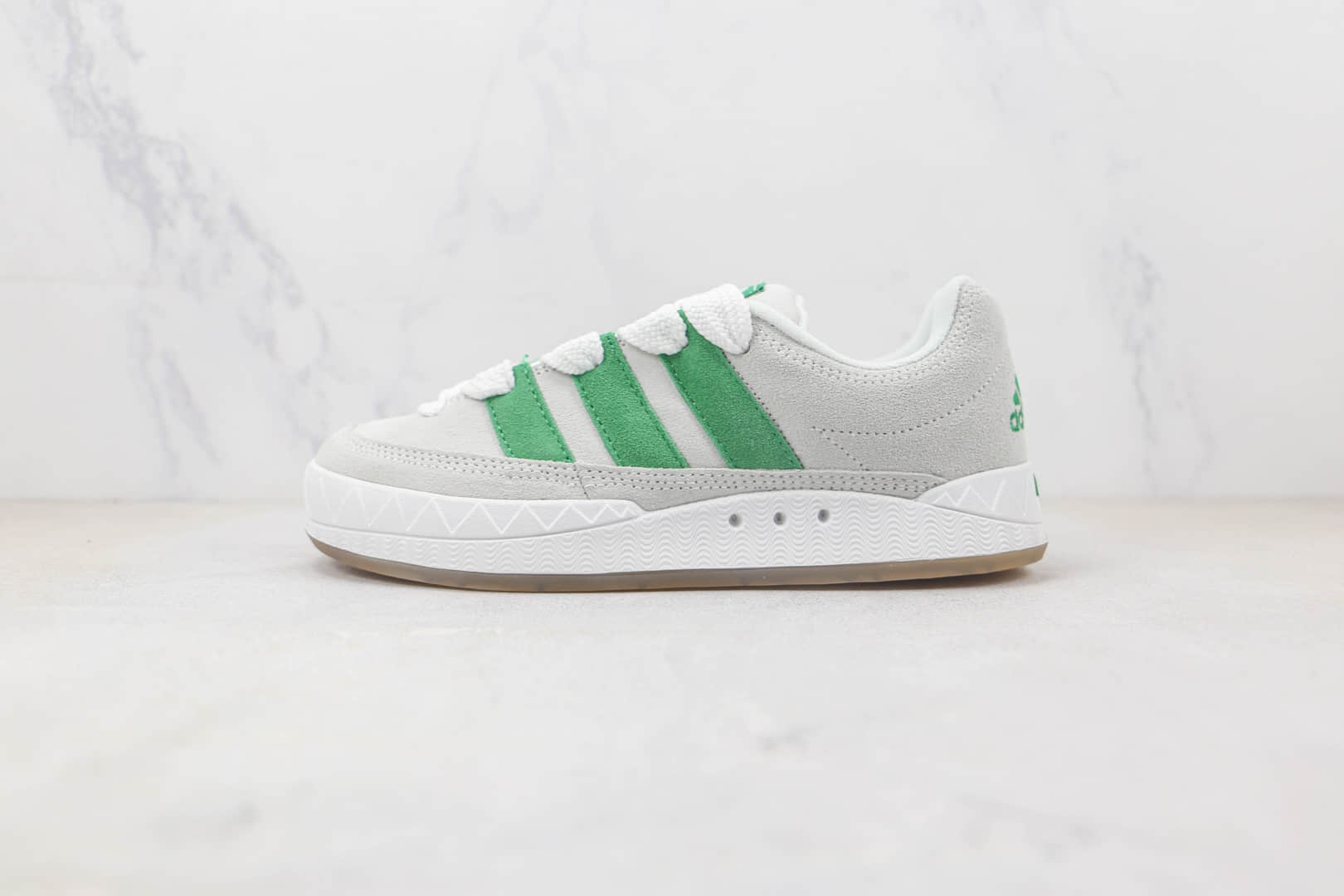 阿迪达斯 Adidas ADIMATIC纯原版本灰绿色三叶草复古慢跑鞋 阿迪达斯三叶草系列板鞋 货号:GZ6206