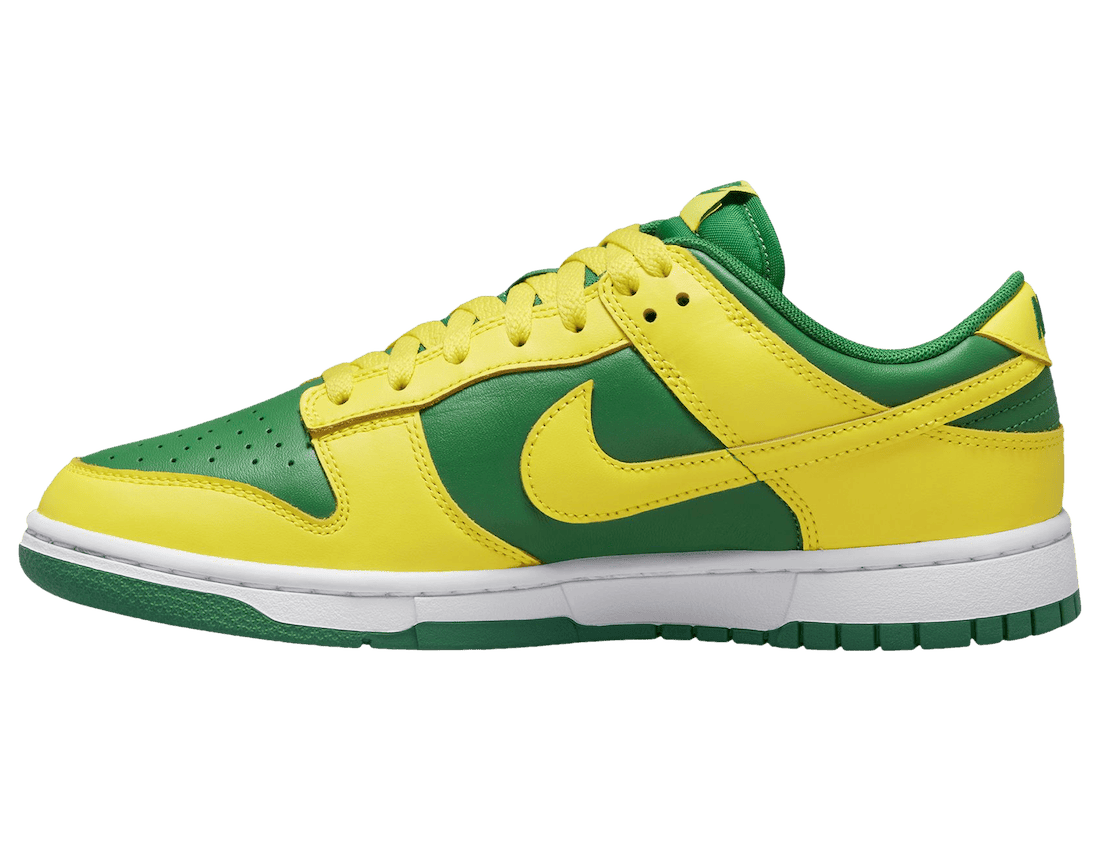 “反转巴西”Dunk!构色亮眼! 货号:DV0833-300