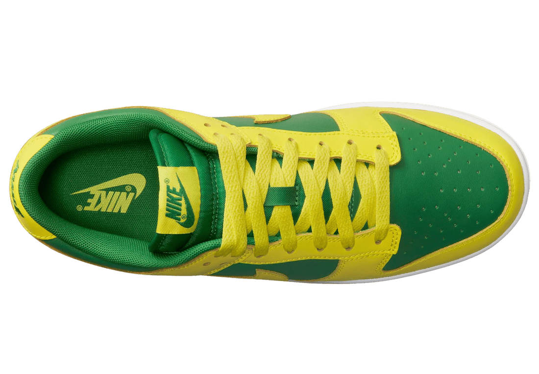 “反转巴西”Dunk!构色亮眼! 货号:DV0833-300