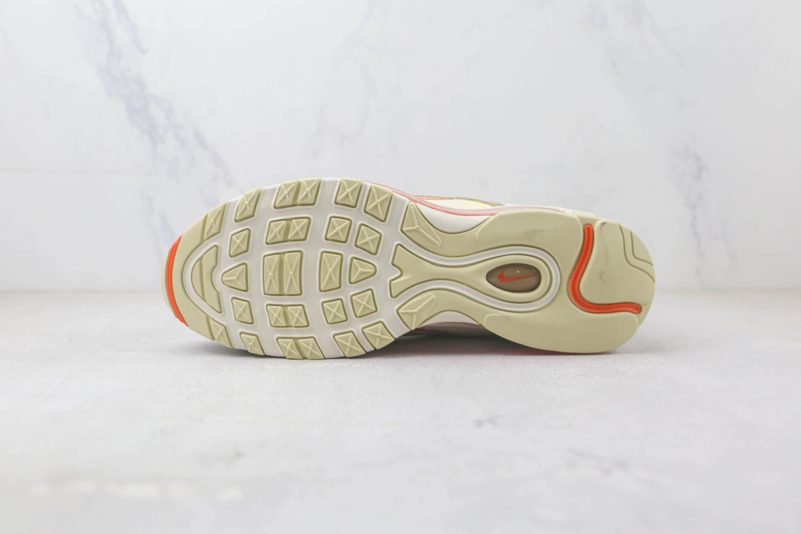 耐克Nike Air Max 97纯原版本Max系列子弹头黄棕色气垫鞋 莆田耐克Max系列 货号：DX6037-782