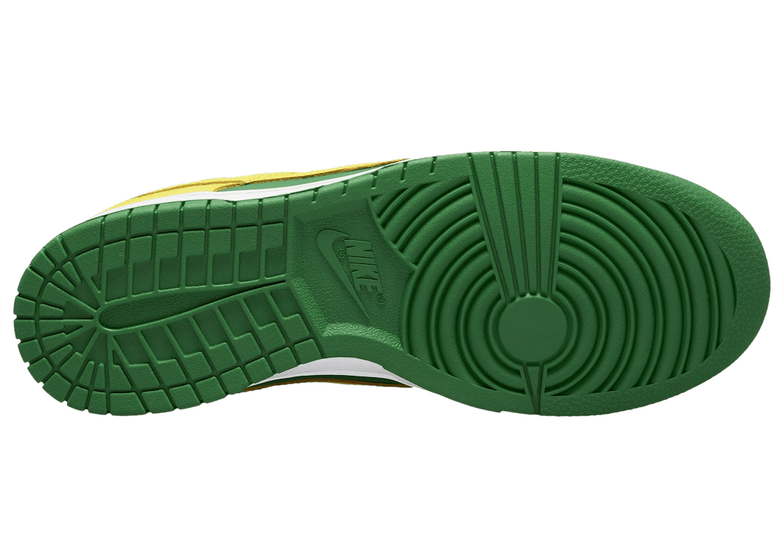 “反转巴西”Dunk!构色亮眼! 货号:DV0833-300