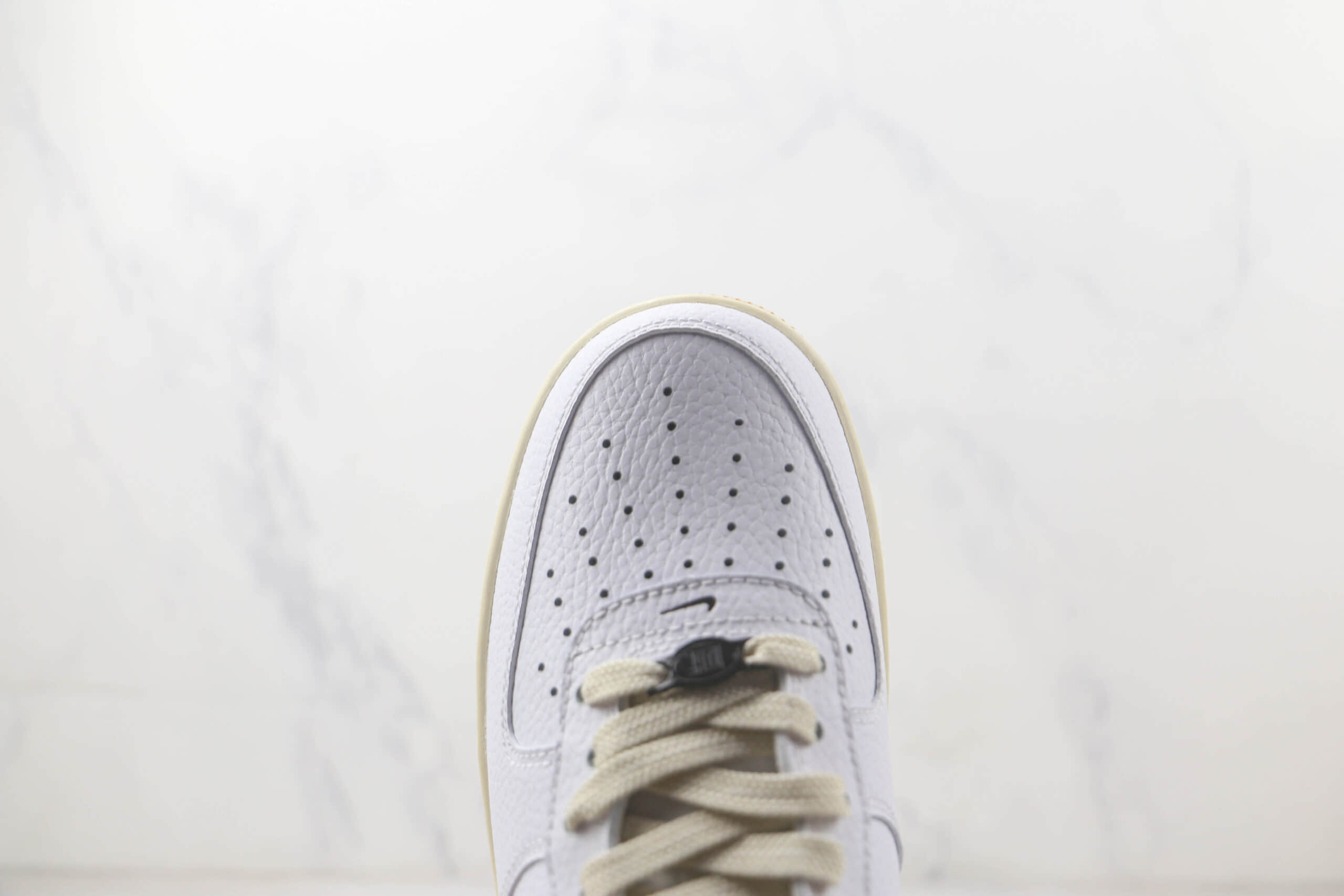 耐克Nike Air Force 1 07 Low纯原版本空军一号米黄白黑色板鞋 耐克空军一号校园板鞋 货号:DR0148-101