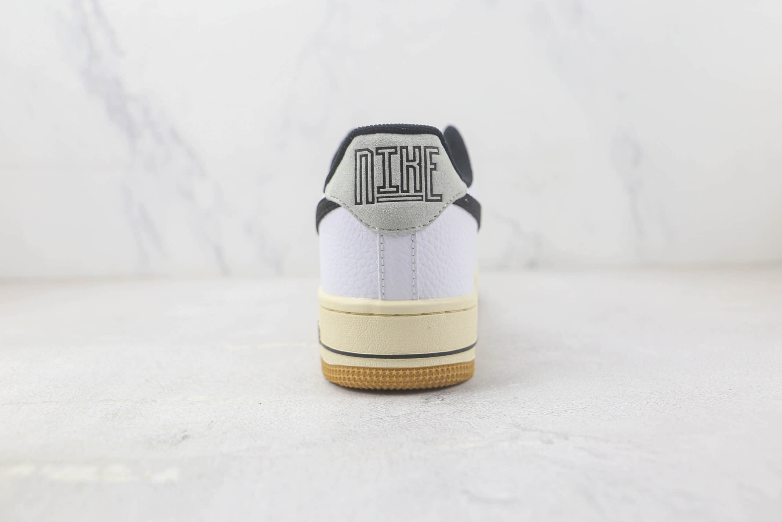 耐克Nike Air Force 1 07 Low纯原版本空军一号米黄白黑色板鞋 耐克空军一号校园板鞋 货号:DR0148-101