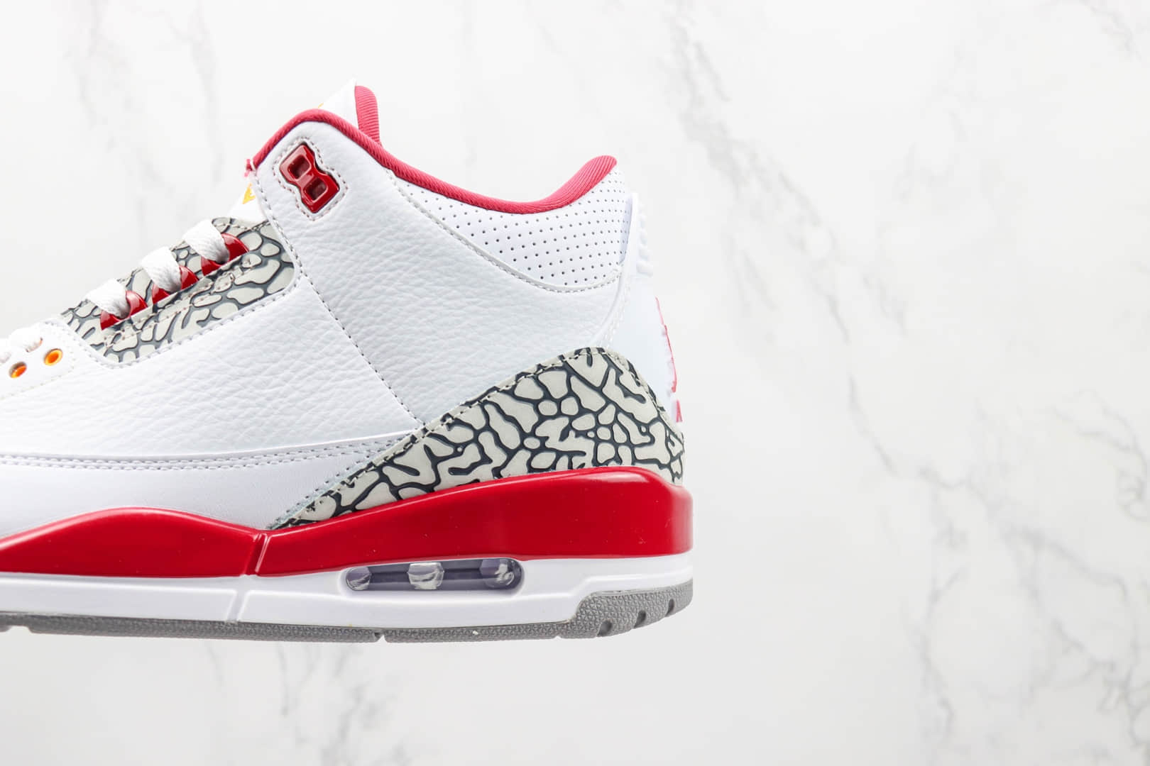 乔丹Air Jordan 3 Retro Cardinal纯原版本AJ3红雀白酒红色篮球鞋 莆田天花板AJ系列 货号：CT8532-126