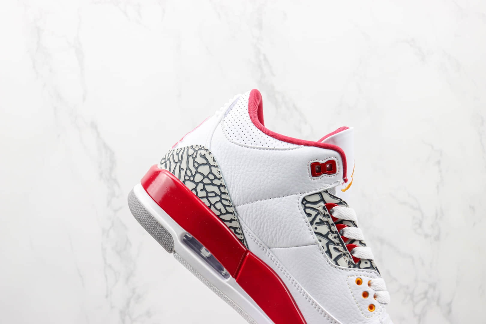 乔丹Air Jordan 3 Retro Cardinal纯原版本AJ3红雀白酒红色篮球鞋 莆田天花板AJ系列 货号：CT8532-126