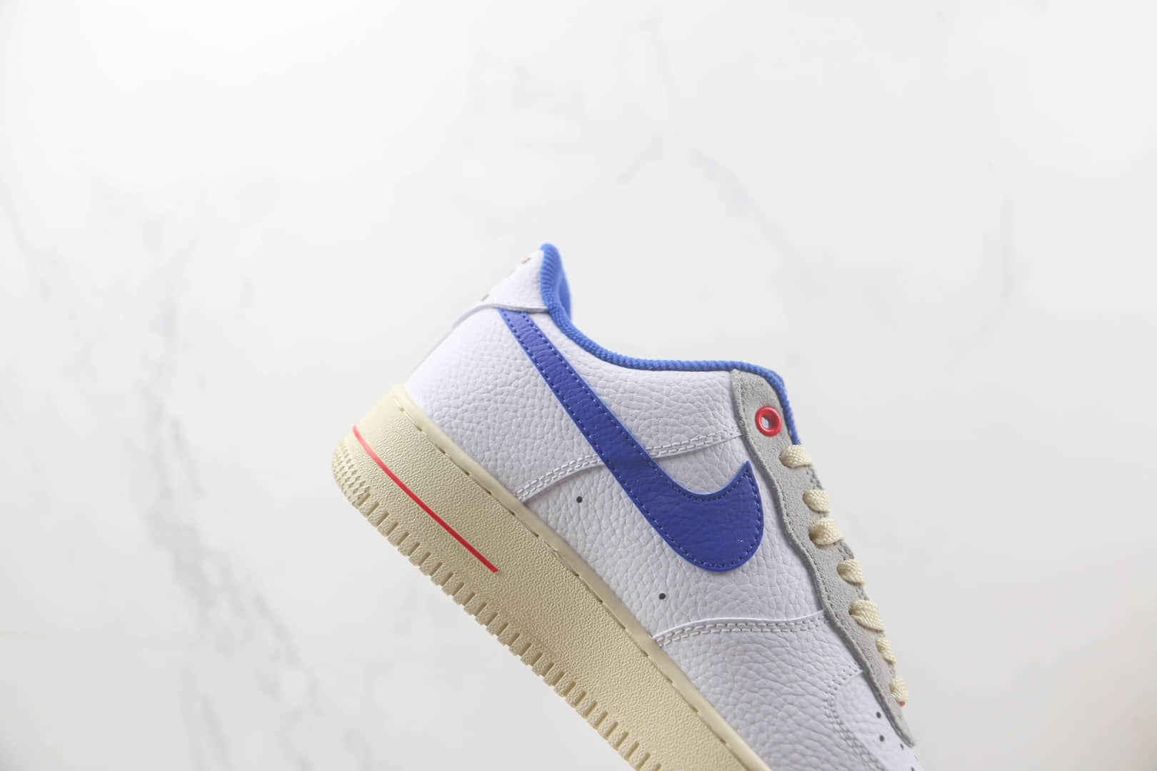 耐克Nike Air Force 1 Low 07纯原版本低帮空军一号白蓝勾板鞋 耐克空军一号校园板鞋 货号：DR0148-100