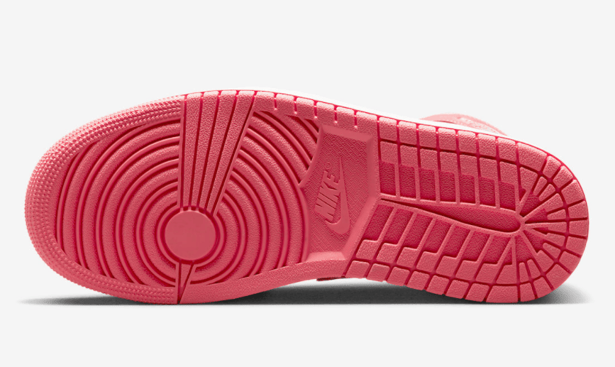 配色少女！全新AJ1 Mid“草莓奶油”官图释出！ 货号：BQ6472-186