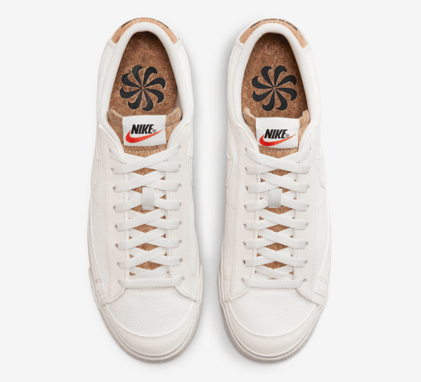 软木塞小白鞋！全新可回收Blazer Low首度曝光！ 货号：DV7231-001