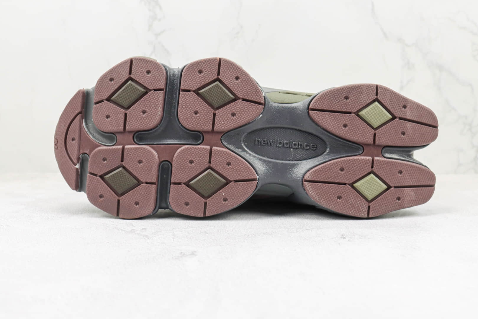 新百伦New Balance NB9060 x Joe Freshgoods联名款纯原版本NB9060灰酒红色复古慢跑鞋 莆田天花板NB9060老爹鞋 货号：U9060BCG