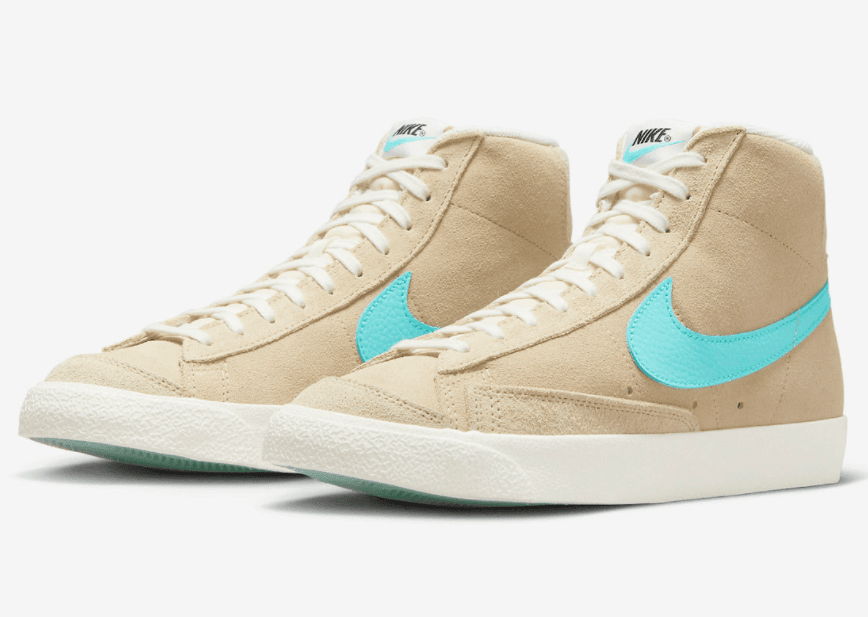 吸睛蒂芙尼蓝！Nike Blazer Mid新配色即将登场！ 货号：FJ4414-200