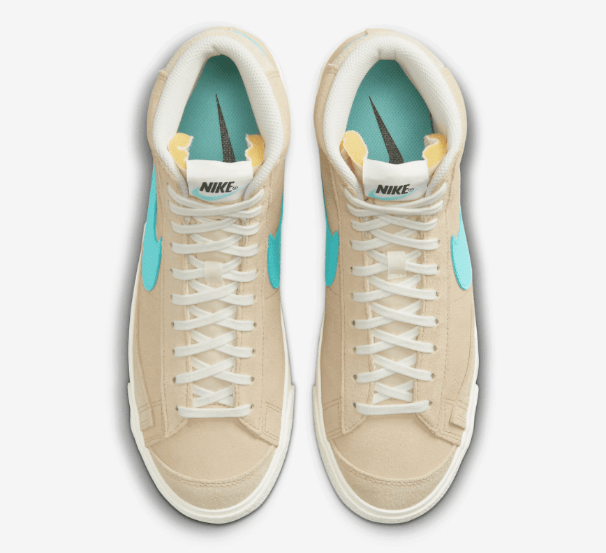 吸睛蒂芙尼蓝！Nike Blazer Mid新配色即将登场！ 货号：FJ4414-200