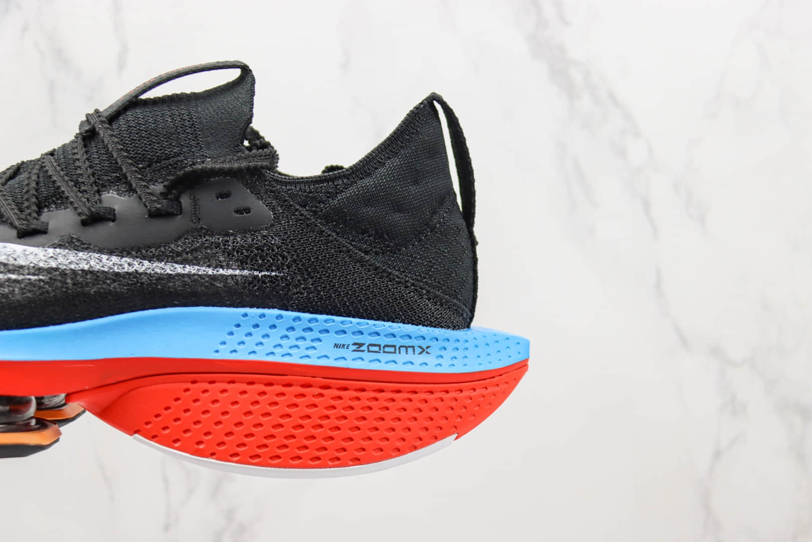 耐克Nike Air Zoom Alphafly NEXT% 2纯原版本马拉松2.0公路竞速黑蓝橙色跑步鞋 耐克马拉松慢跑鞋 货号:DV9425-011