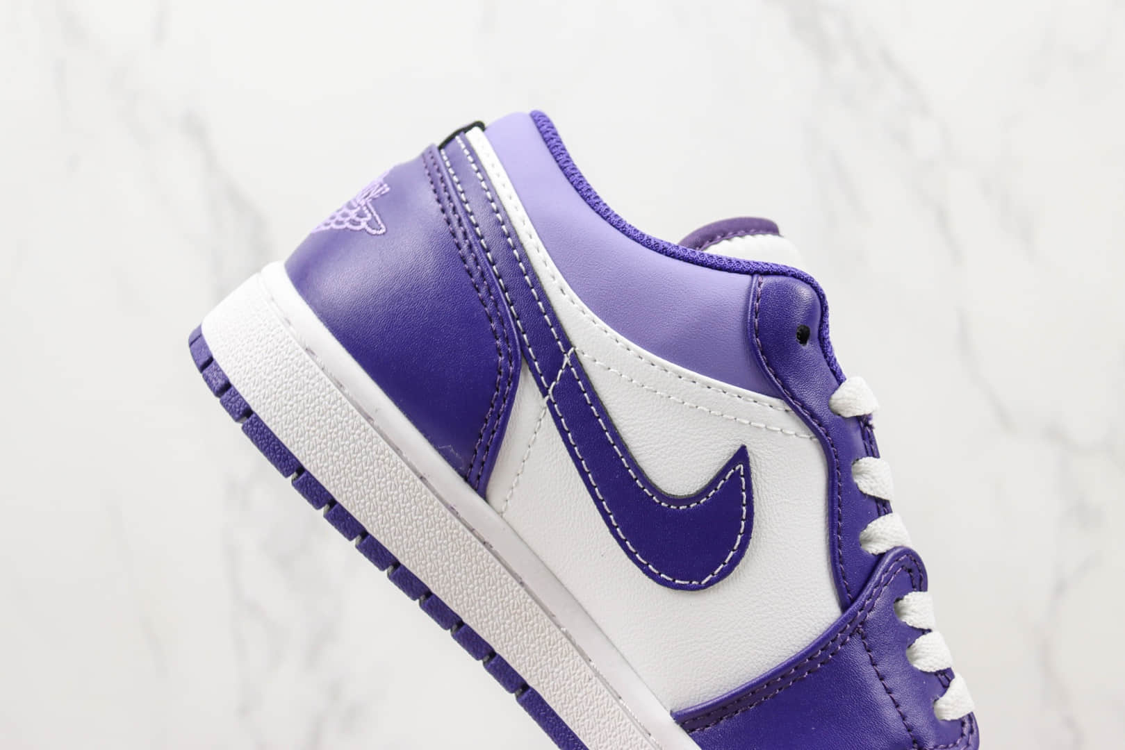 乔丹Air Jordan 1 Low纯原版本低帮AJ1紫色板鞋 莆田天花板AJ1系列 货号：553558-515