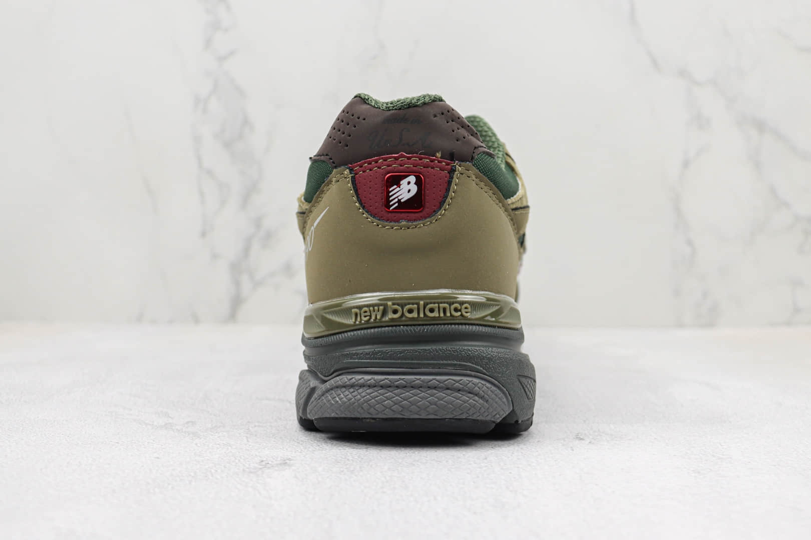 新百伦New Balance 990V3纯原版本美产NB990V3军绿色复古老爹鞋 莆田天花板NB老爹鞋 货号：M990GP3