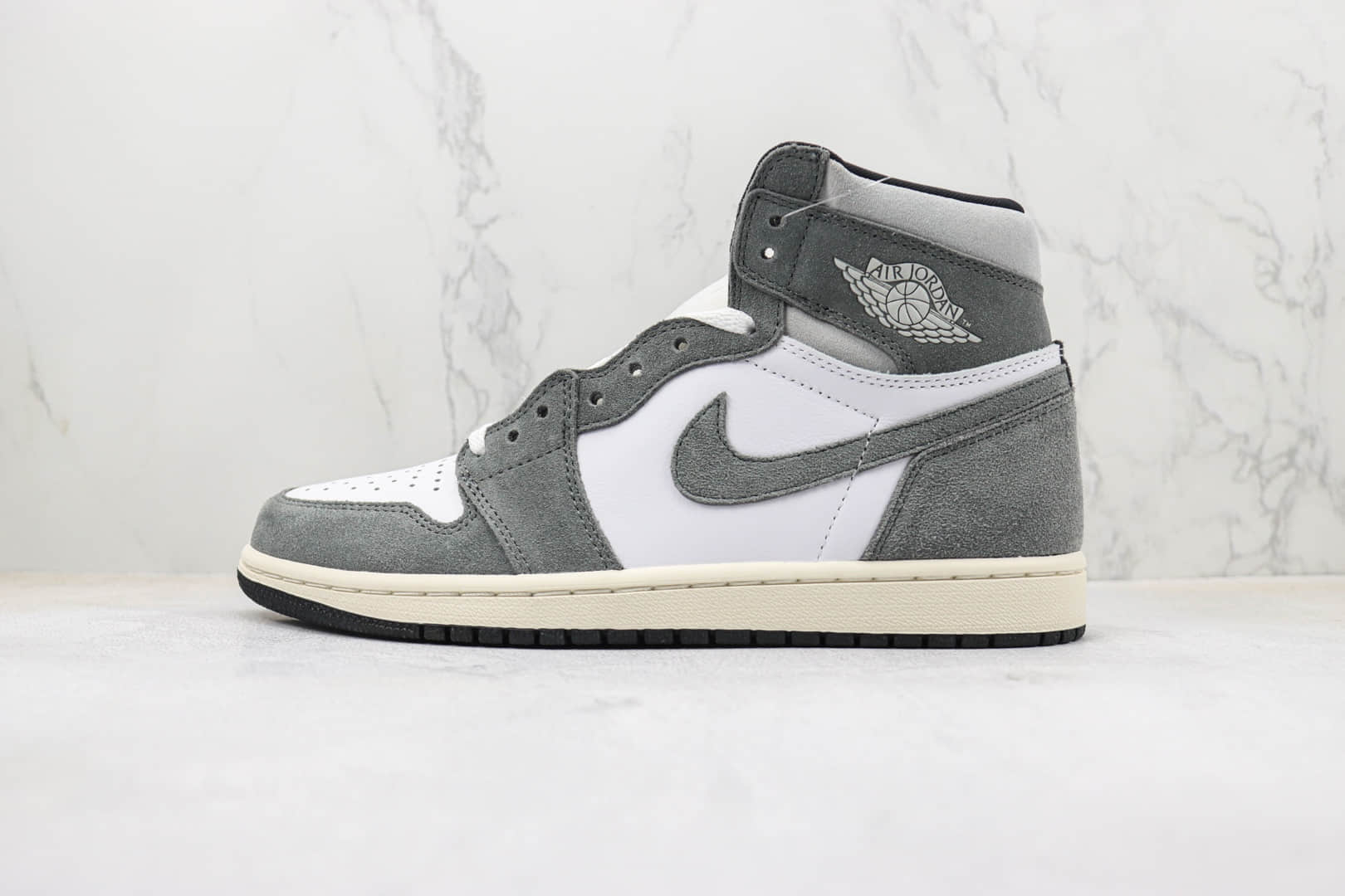 乔丹Air Jordan 1 Retro “Washed black”纯原版本高帮AJ1水洗灰白脚趾篮球鞋 莆田天花板AJ1系列 货号：DZ5485-051