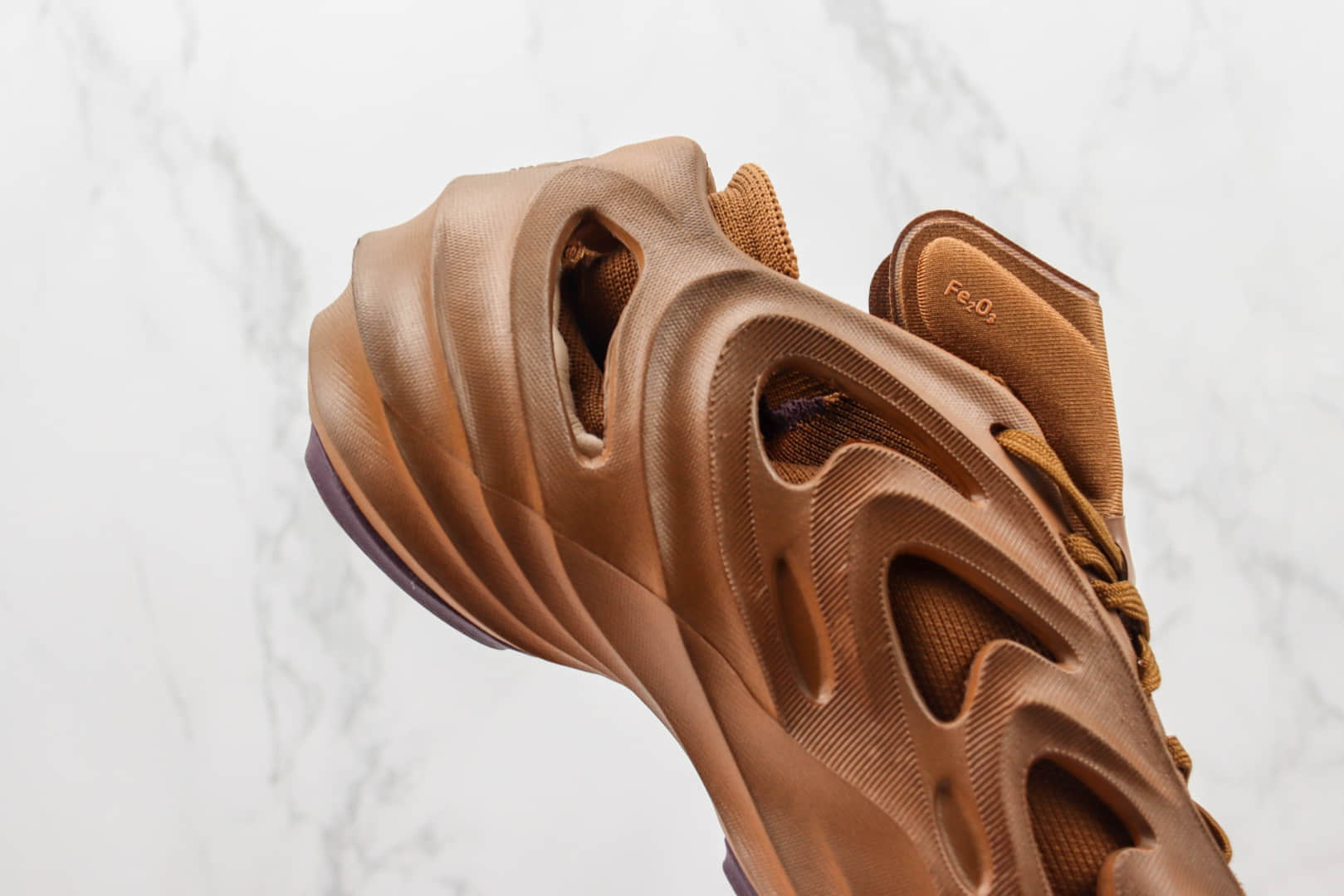 阿迪达斯Adidas AdiFOM Q纯原版本土橘色镂空洞洞鞋莆田阿迪达斯凉鞋 货号：GY0064