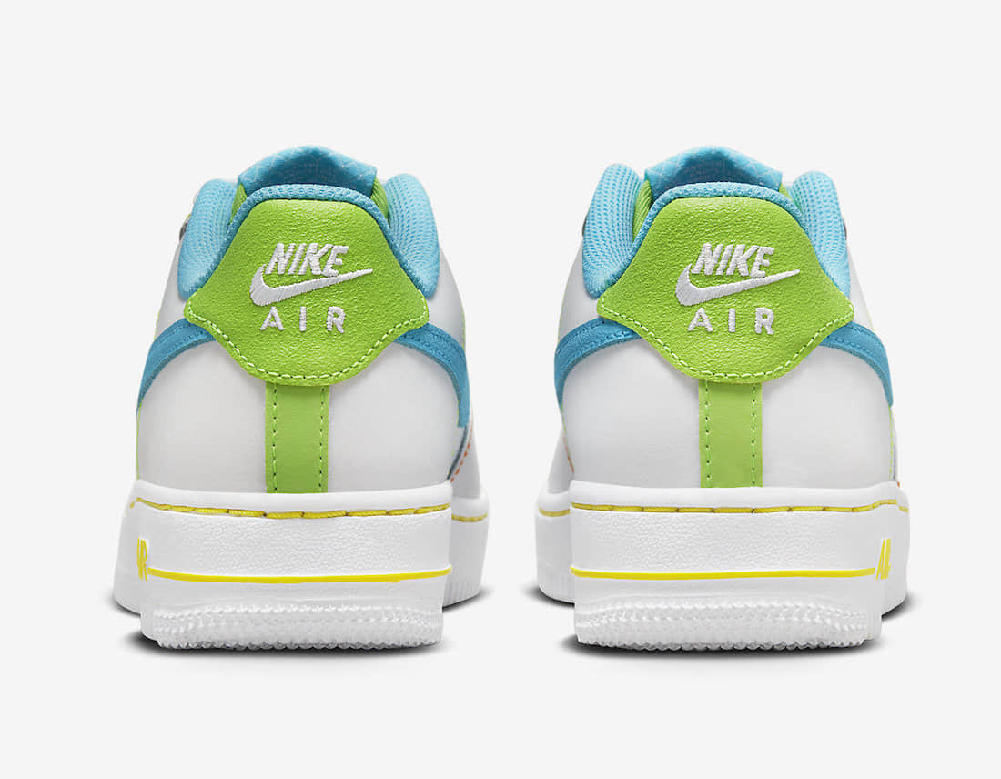 色彩丰富!低帮AF1新配色官图释出! 货号:FJ4614-100