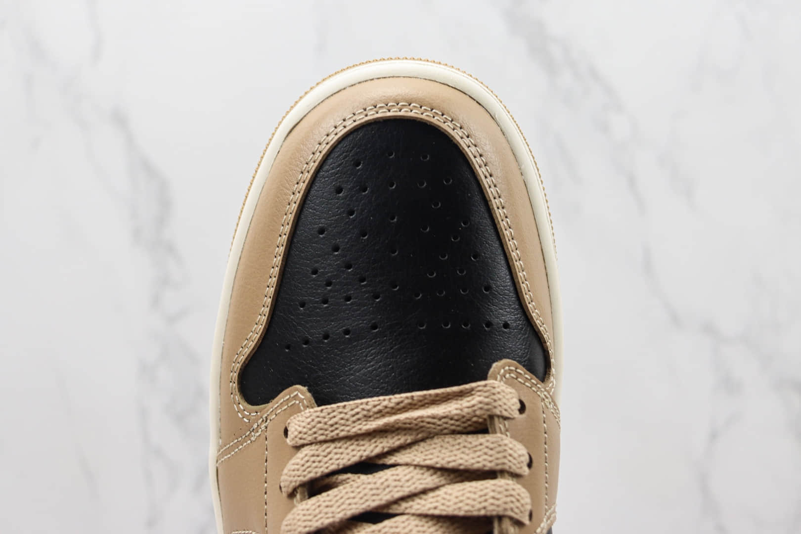 乔丹Air Jordan 1 Low纯原版本低帮AJ1黑棕色板鞋 莆田天花板AJ1系列 货号:DC0774-201