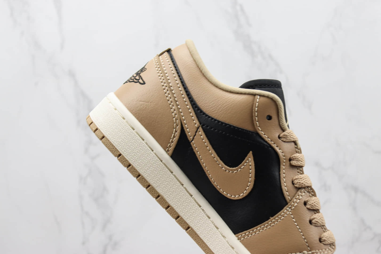 乔丹Air Jordan 1 Low纯原版本低帮AJ1黑棕色板鞋 莆田天花板AJ1系列 货号:DC0774-201