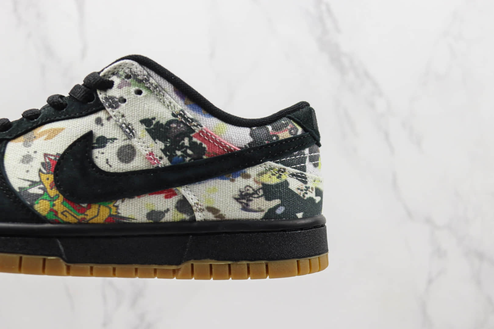耐克Nike SB Zoom Dunk Low纯原版本低帮Dunk黑彩渲染涂鸦板鞋 莆田天花板Dunk系列 货号：FD8778-001