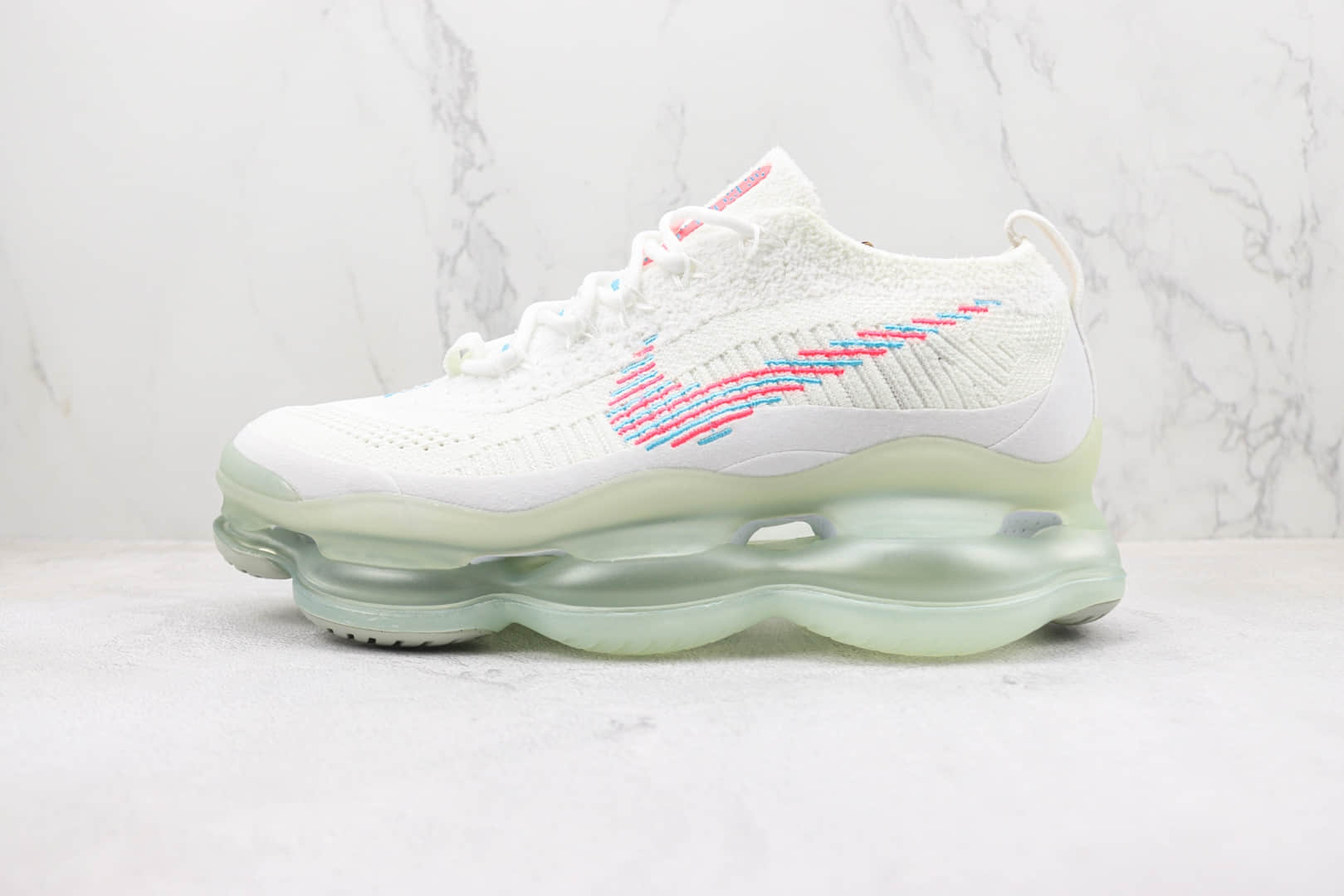 耐克Nike Air Max Scorpion FK纯原版本白粉蓝大气垫增高跑鞋 莆田耐克货源 货号:DV7402-100