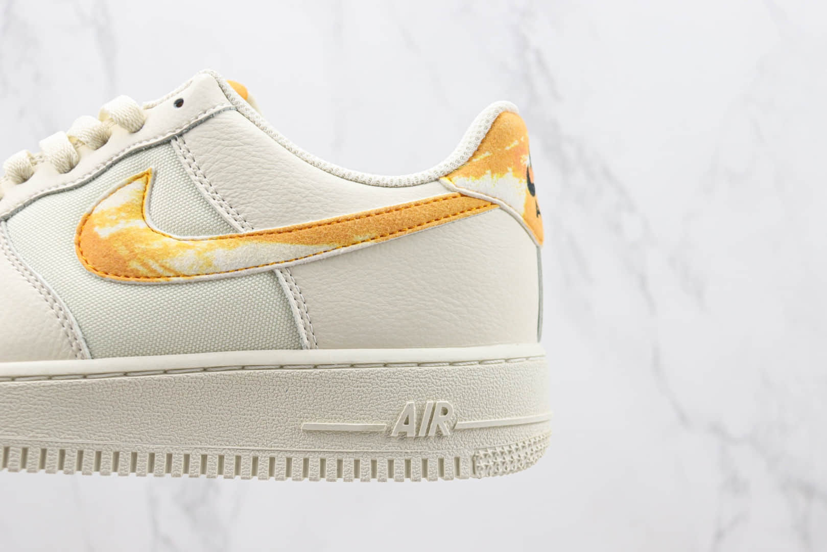 耐克Nike Air Force 1 Low纯原版本低帮空军一号白橙扎染勾板鞋 莆田天花板AF1系列 货号:FN3419-100