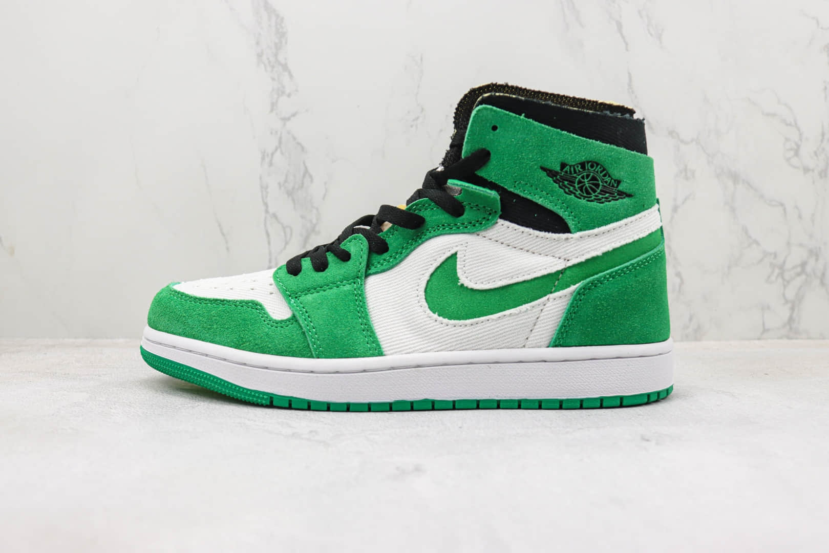 乔丹Air Jordan 1 Zoom CMFT“Stadium Green”纯原版本高帮AJ1白绿色篮球鞋 莆田天花板AJ1系列 货号:CT0978-300