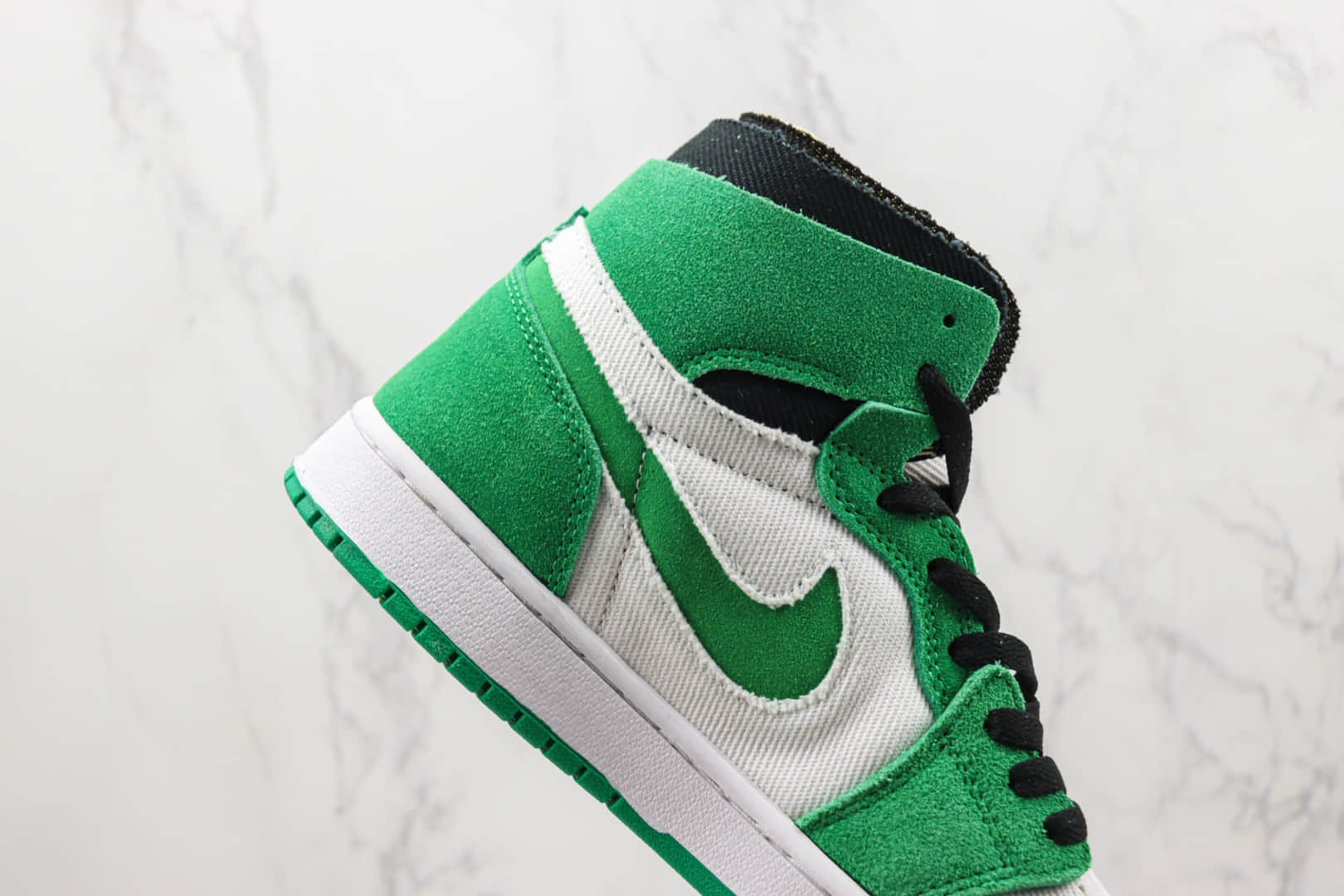 乔丹Air Jordan 1 Zoom CMFT“Stadium Green”纯原版本高帮AJ1白绿色篮球鞋 莆田天花板AJ1系列 货号:CT0978-300