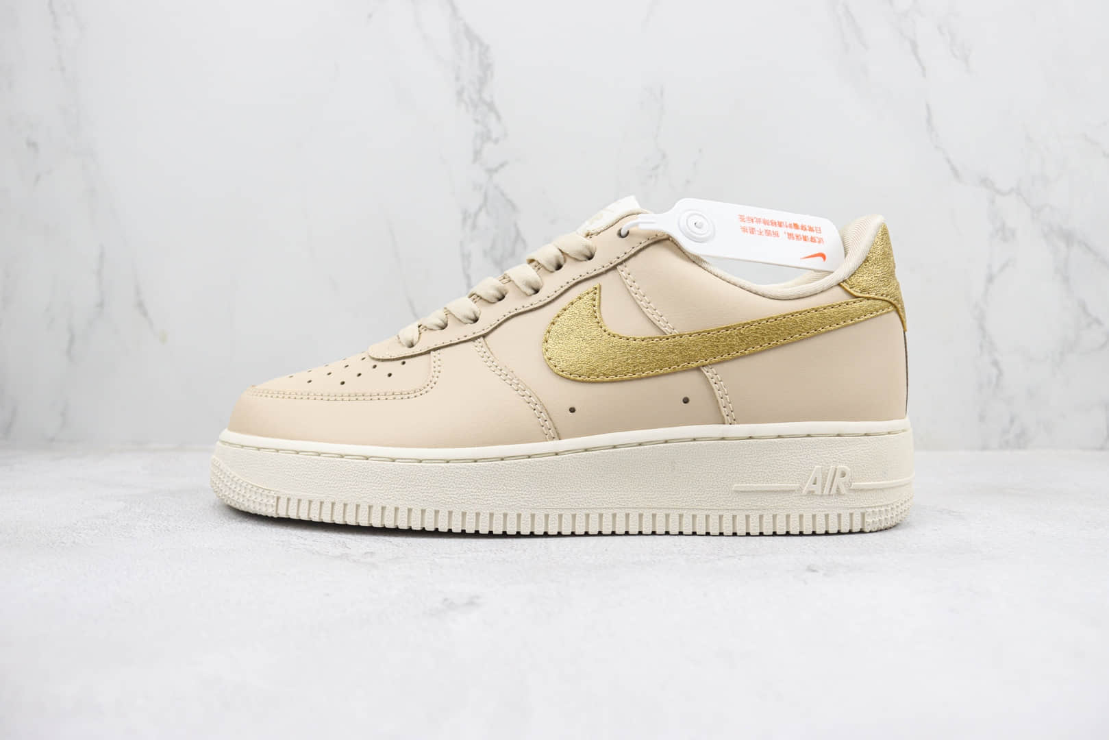 耐克Nike Air Force 1 Low纯原版本空军一号低帮卡其金钩板鞋 莆田耐克货源 货号:DO7569-102