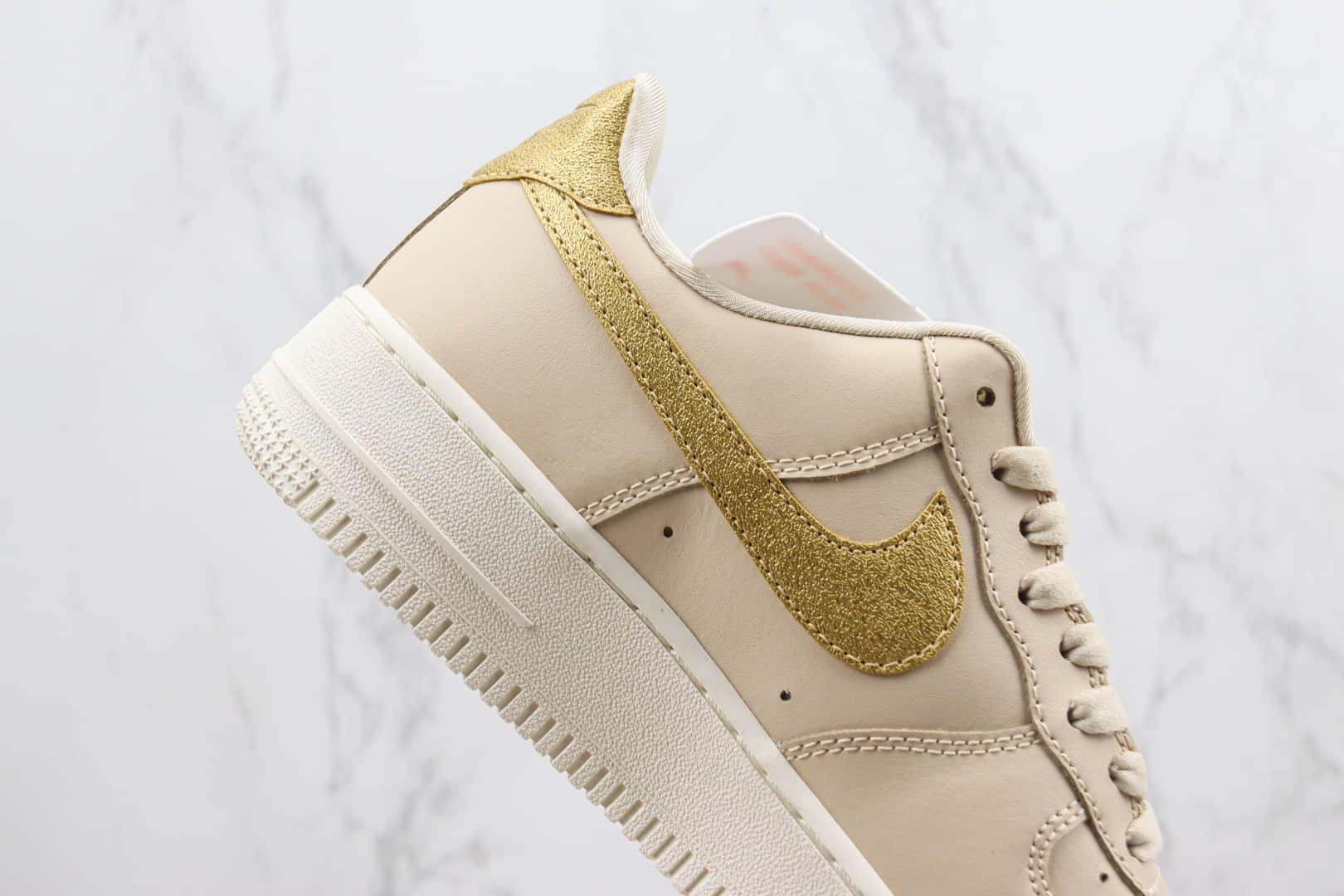 耐克Nike Air Force 1 Low纯原版本空军一号低帮卡其金钩板鞋 莆田耐克货源 货号:DO7569-102